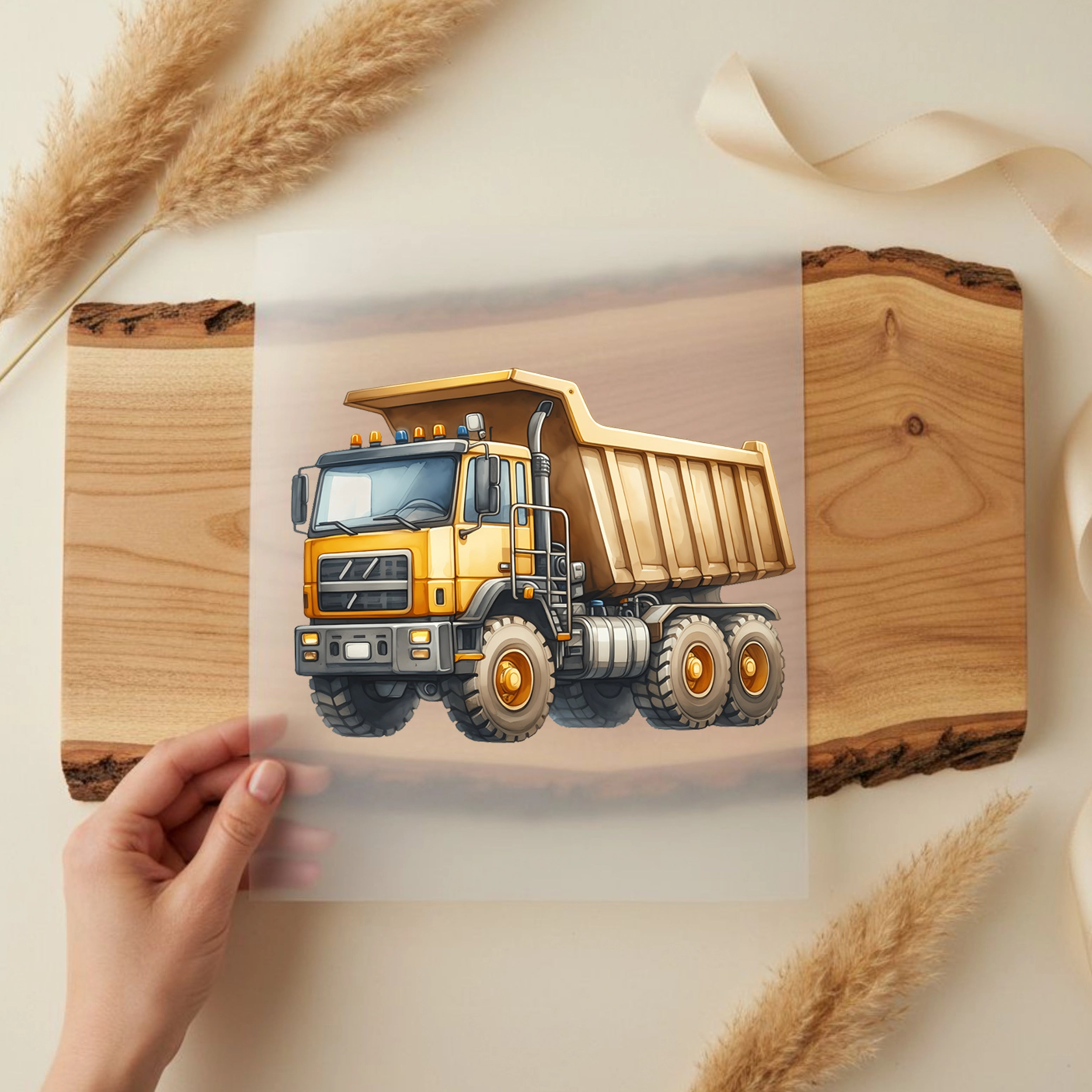 Bügelbild Schwerlast Riese