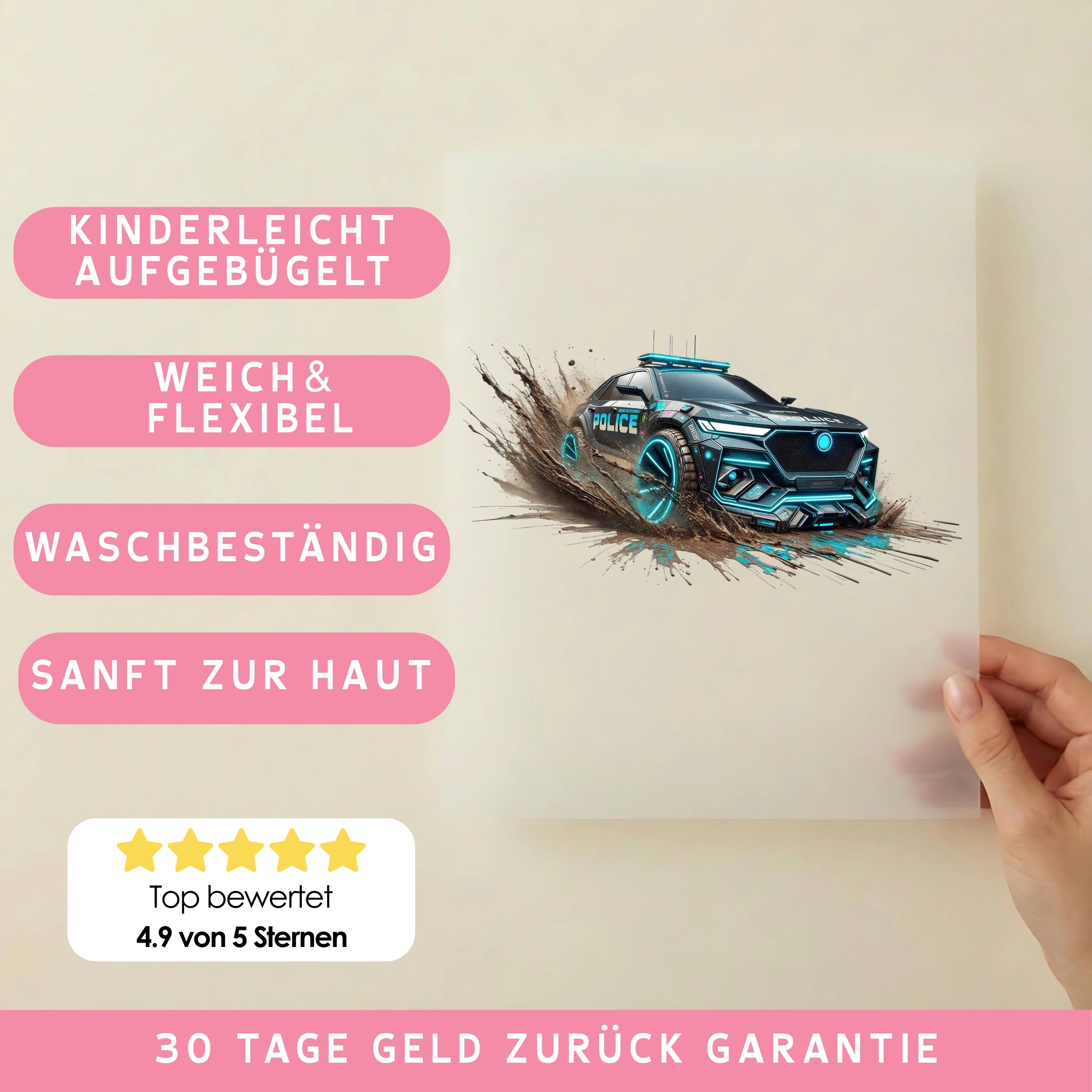 Bügelbild Future Police Patrol