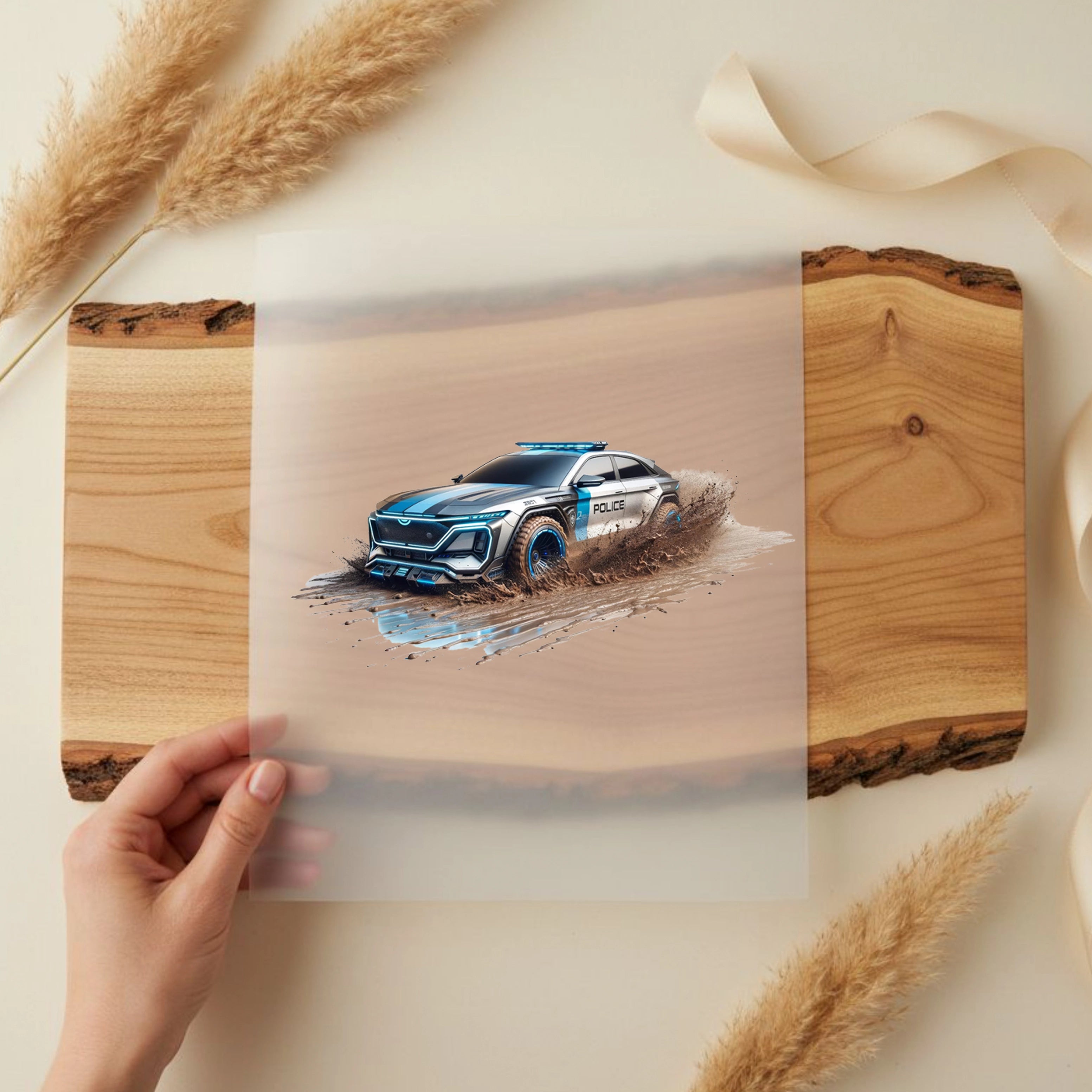 Bügelbild Future Police Turbo