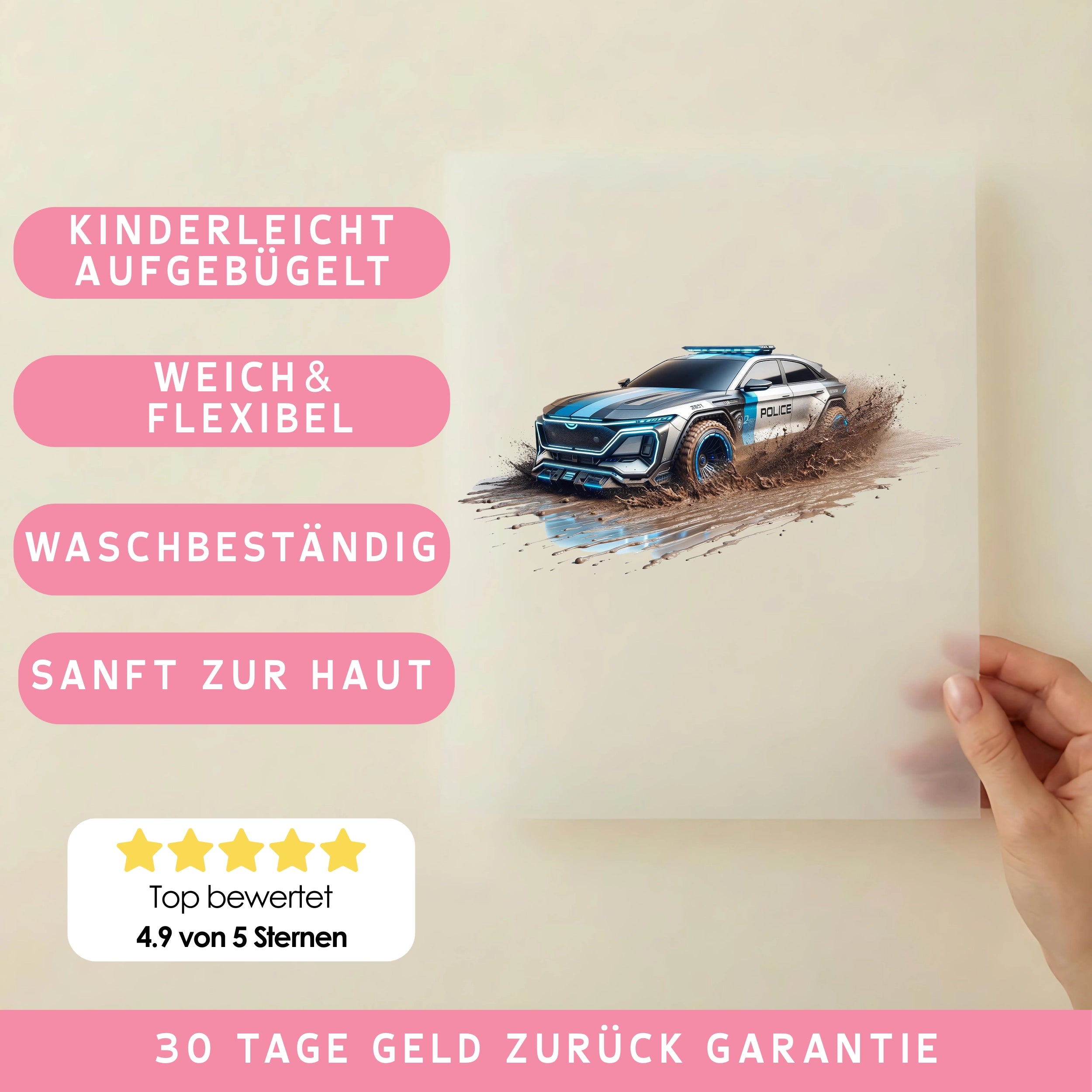 Bügelbild Future Police Turbo