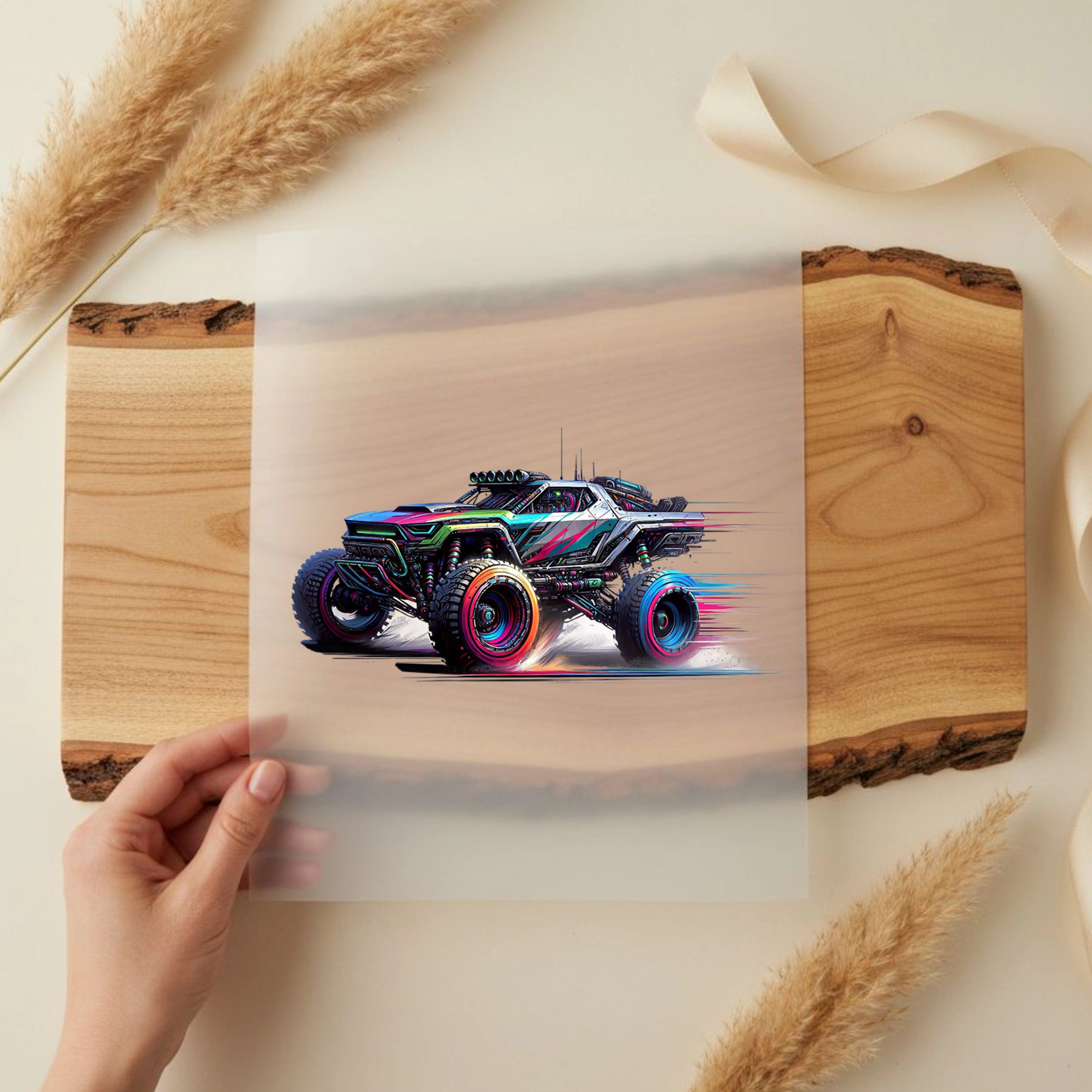 Bügelbild Splash Racer Truck