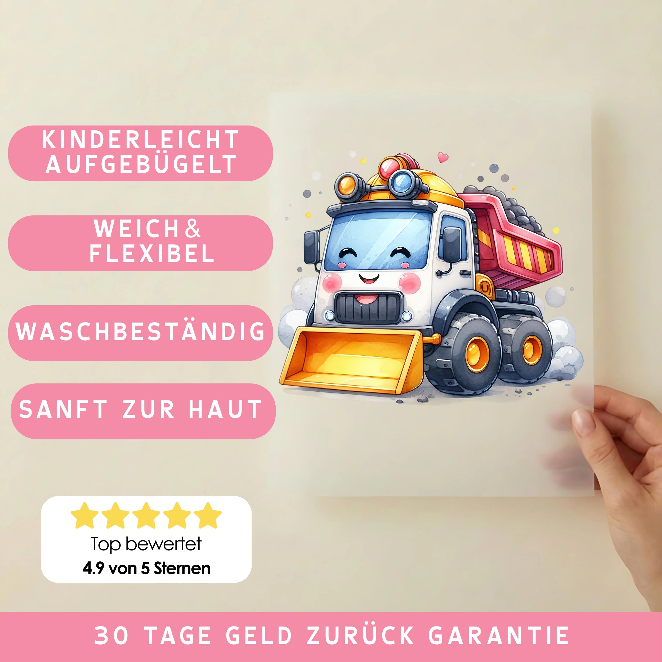 Bügelbild Kippertruck