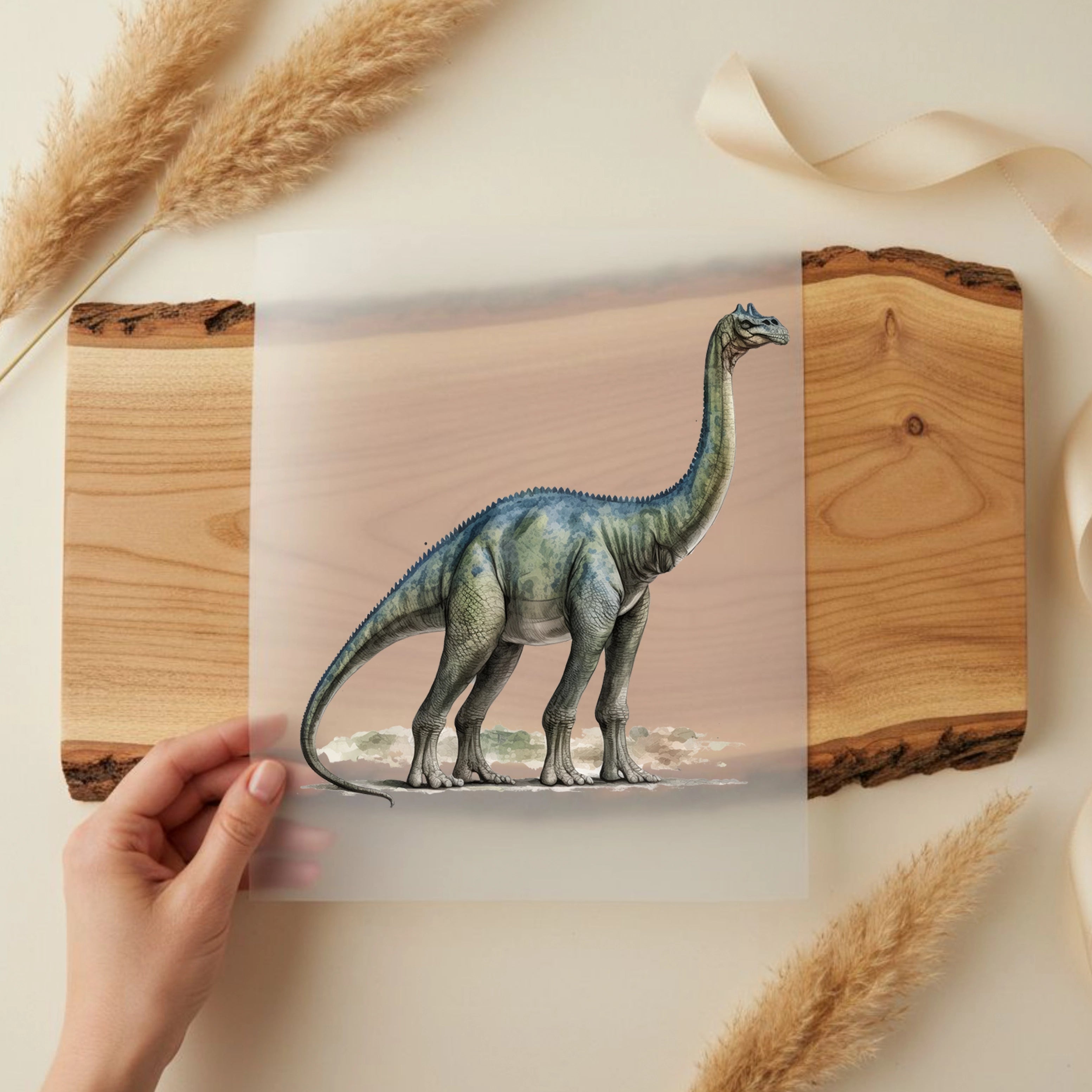 Bügelbild Brachiosaurus Dinosaurier