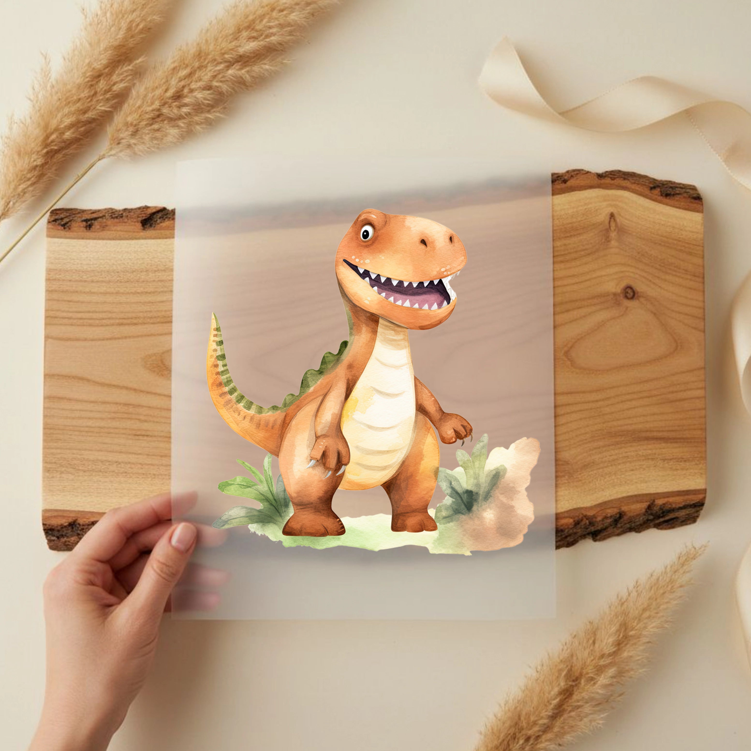 Bügelbild Dino Urzeit Kumpel