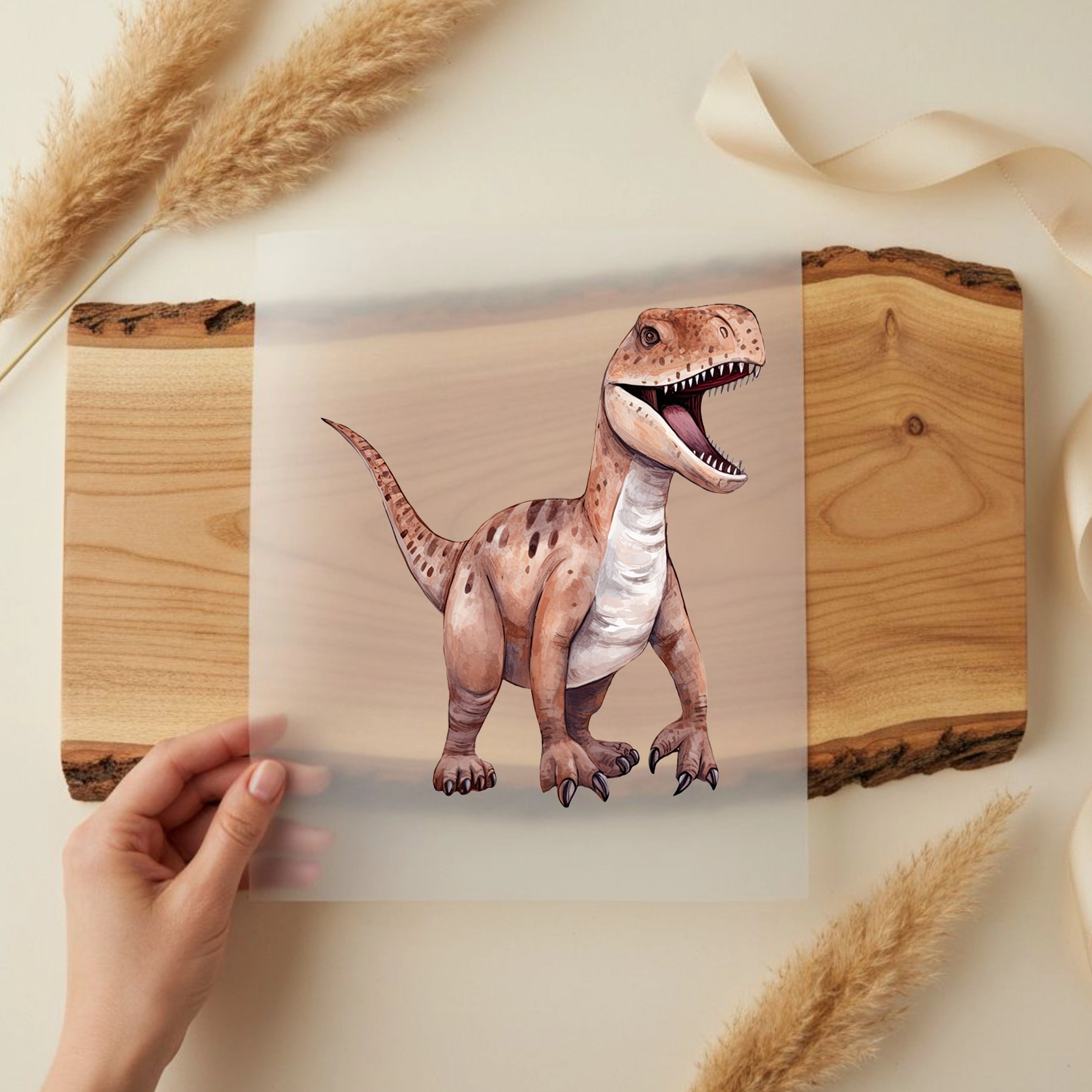 Bügelbild Dinosaurier