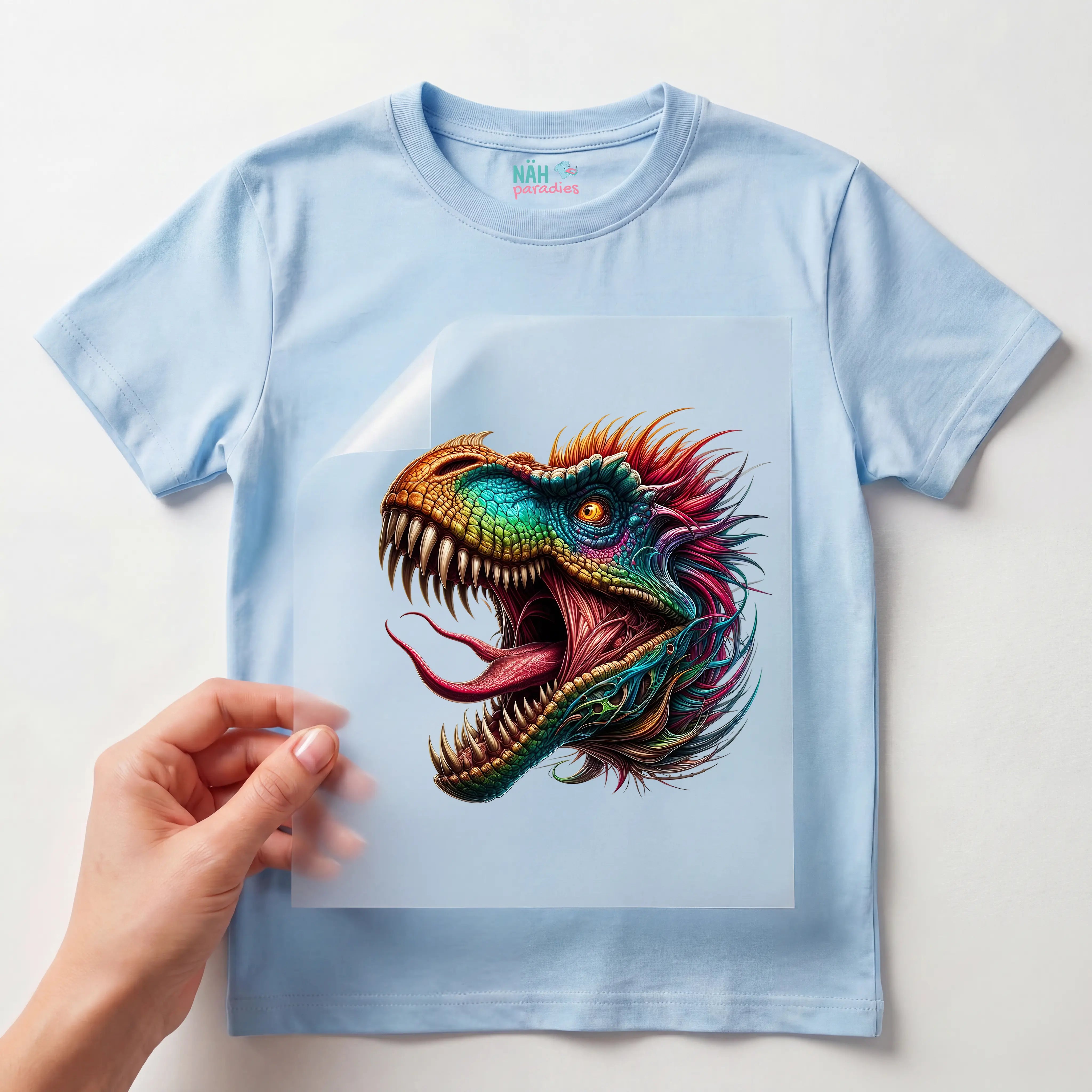 Bügelbild Dino Spektrumbrüller