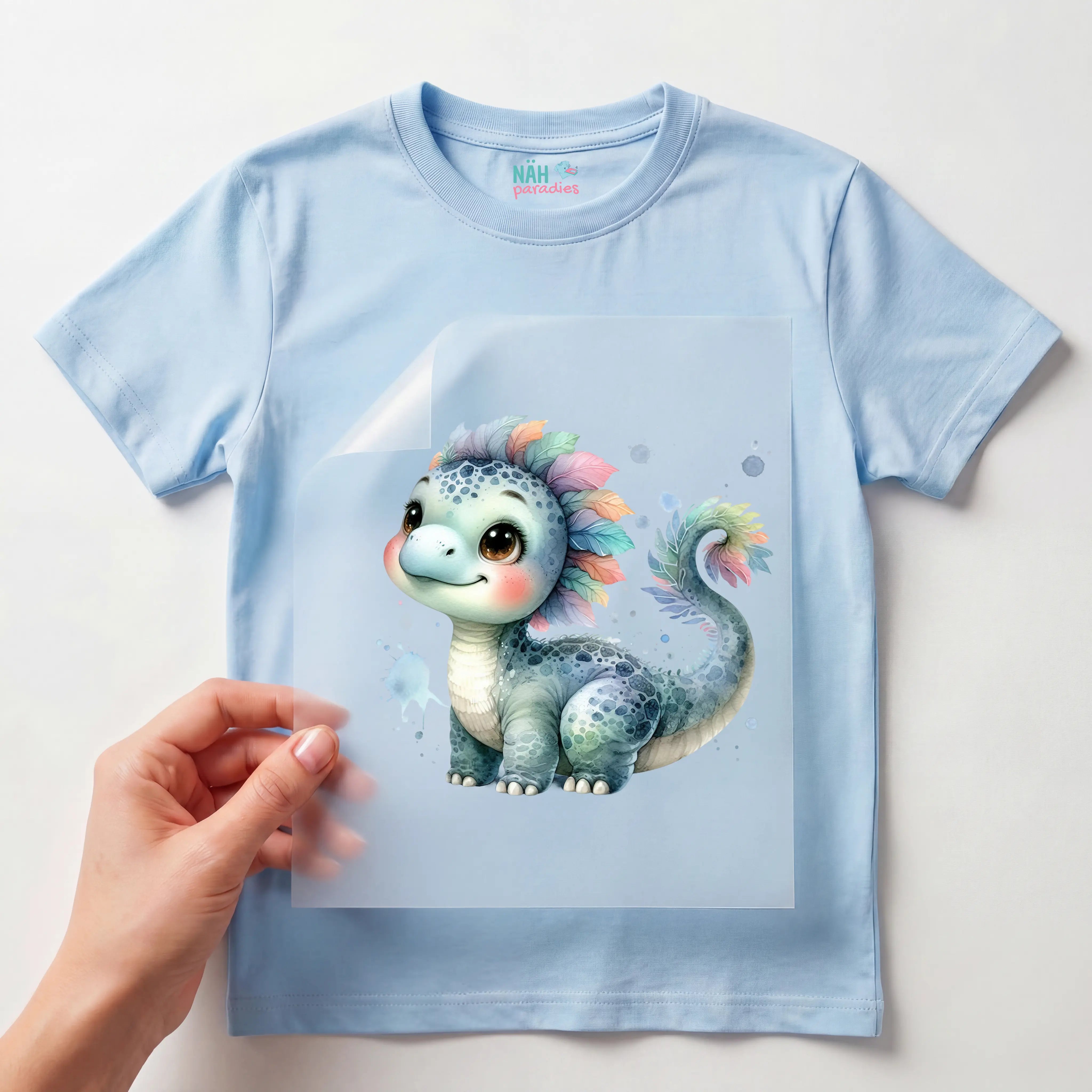 Bügelbild Dino Pastellträumer