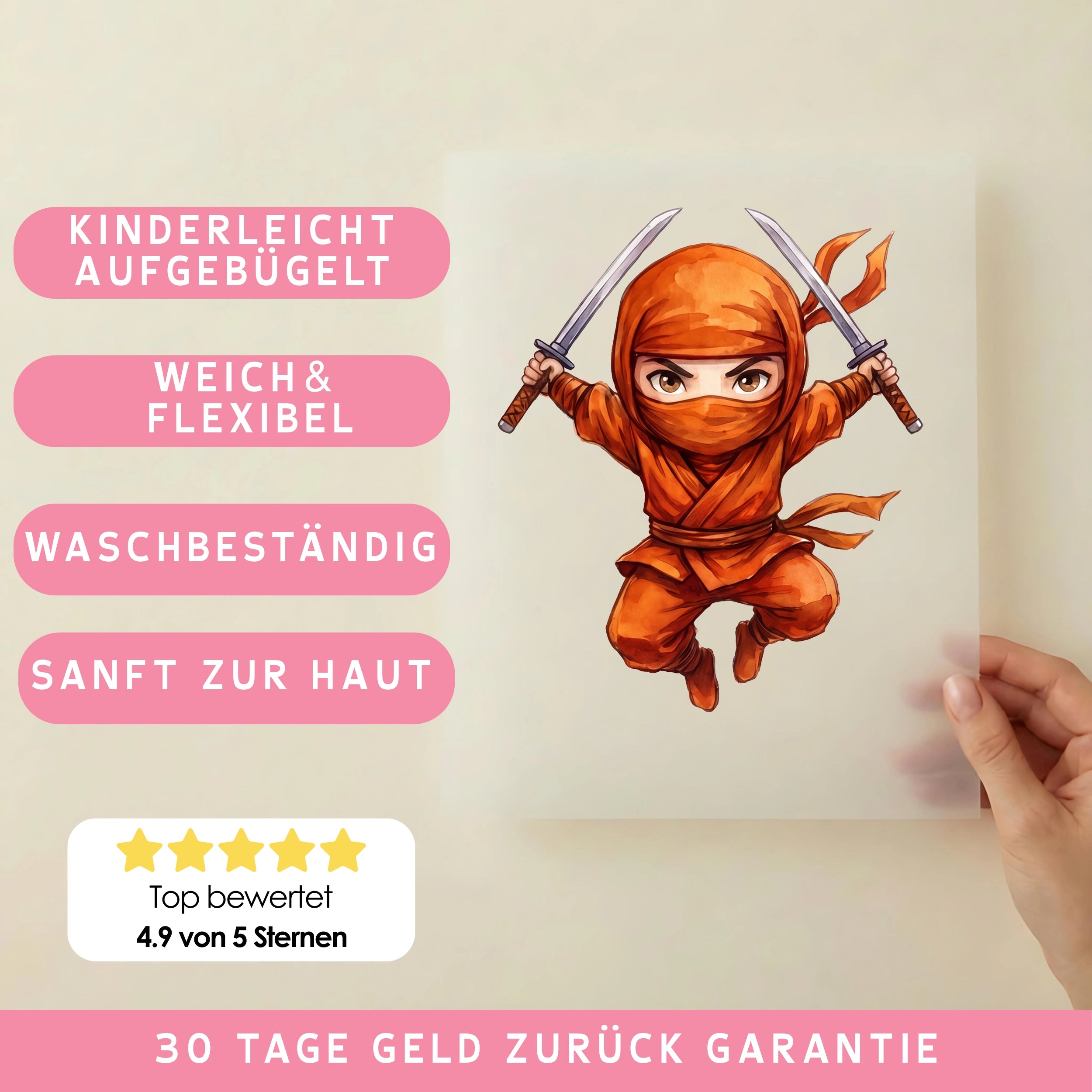 Bügelbild little Ninja