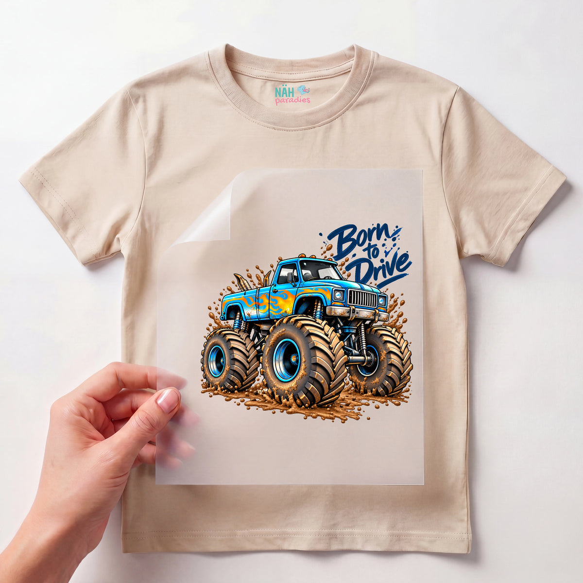 Bügelbild Monstertruck Born to Drive