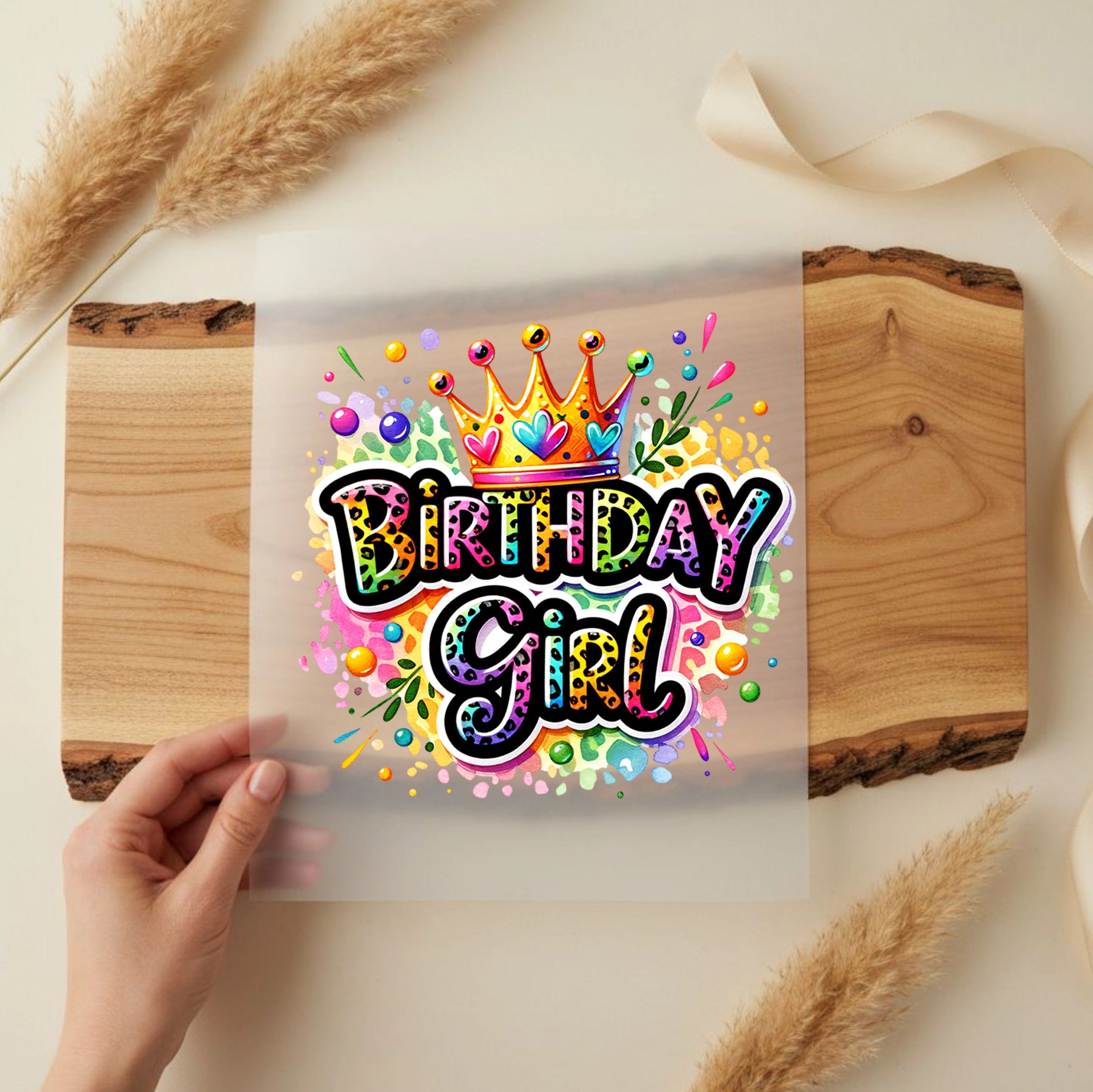 Bügelbild Birthday Girl Leo