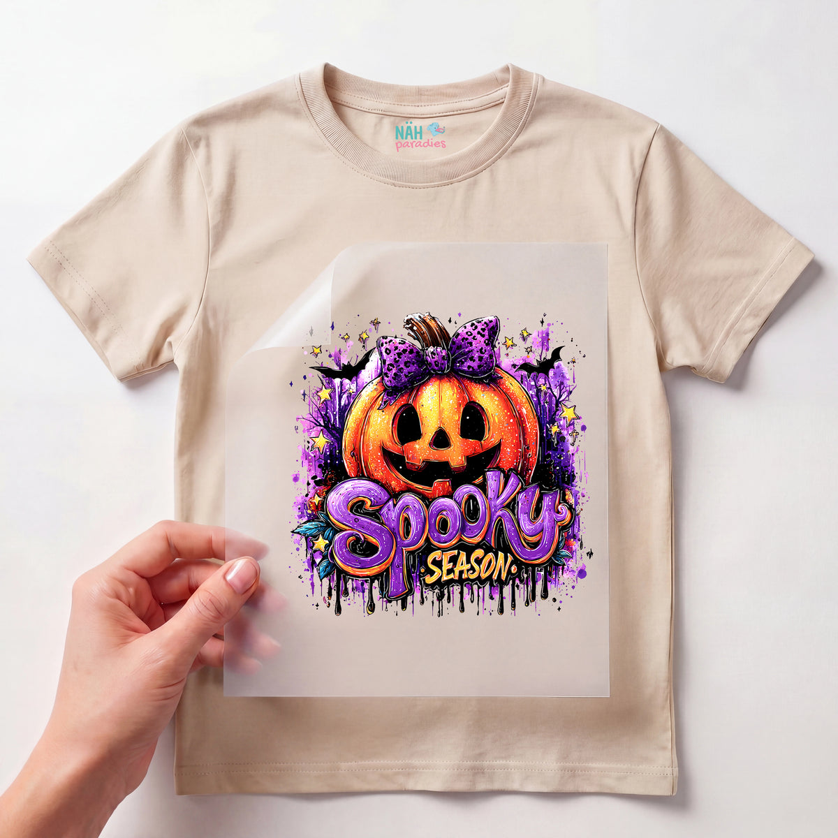 Bügelbild Spooky Season Purple Halloween
