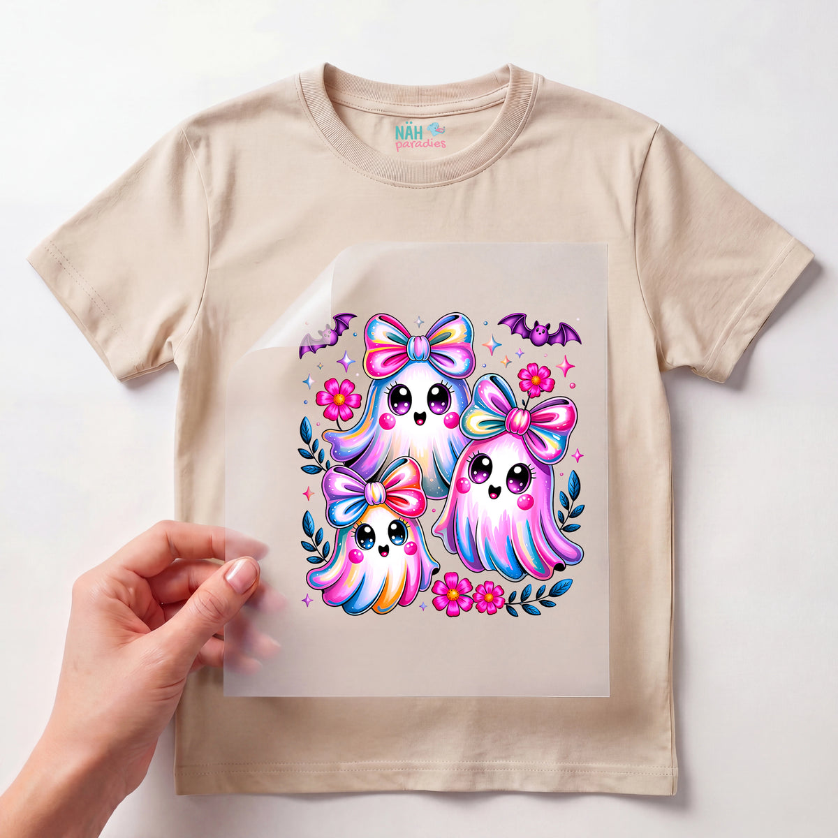 Bügelbild Geister Boo Trio
