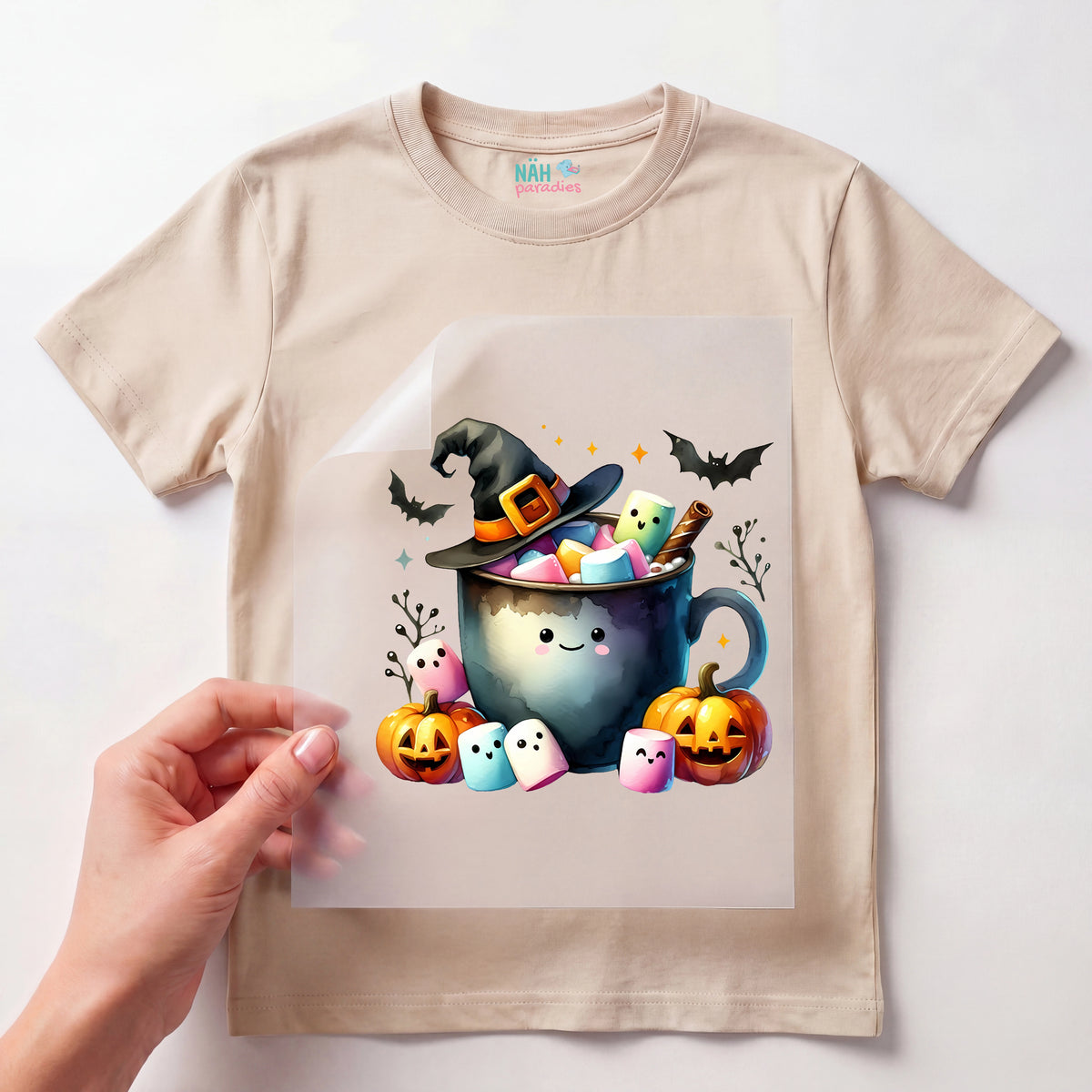 Bügelbild Süßer Geisterkakao
