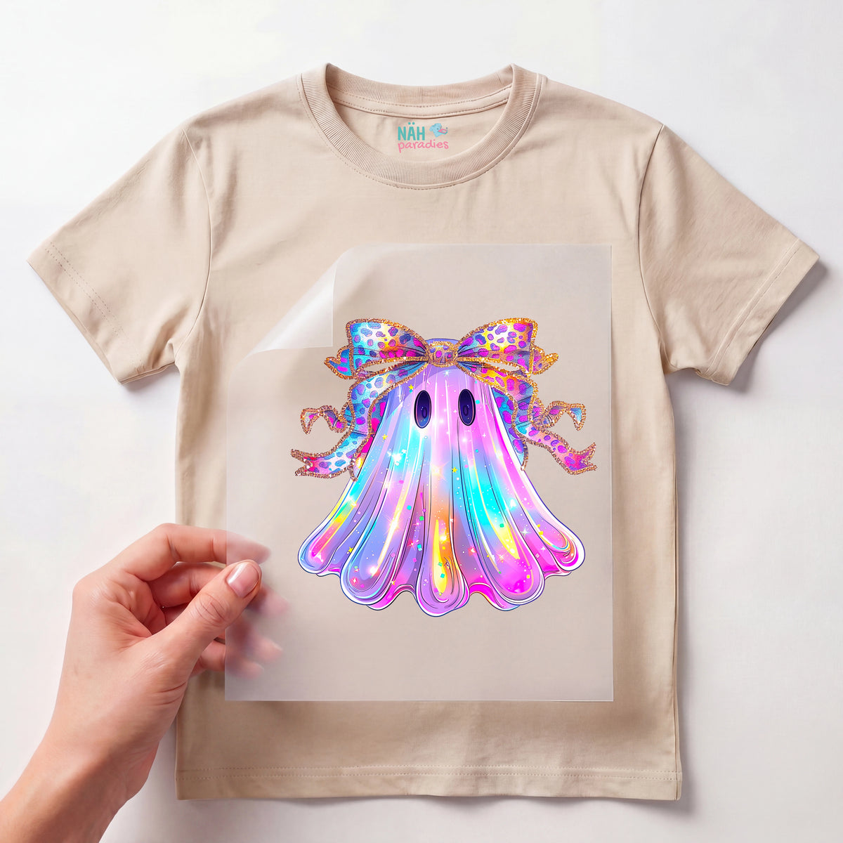 Bügelbild Geist Glitterboo