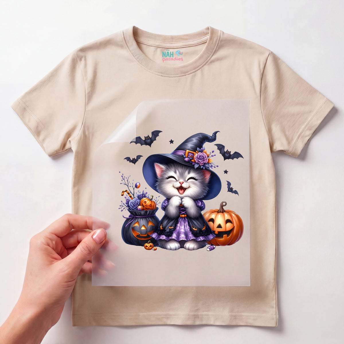 Bügelbild Glückszauber Katze