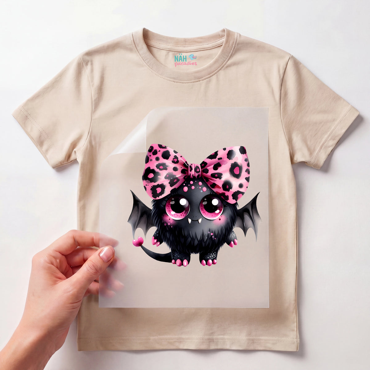 Bügelbild Rosane Fledermaus
