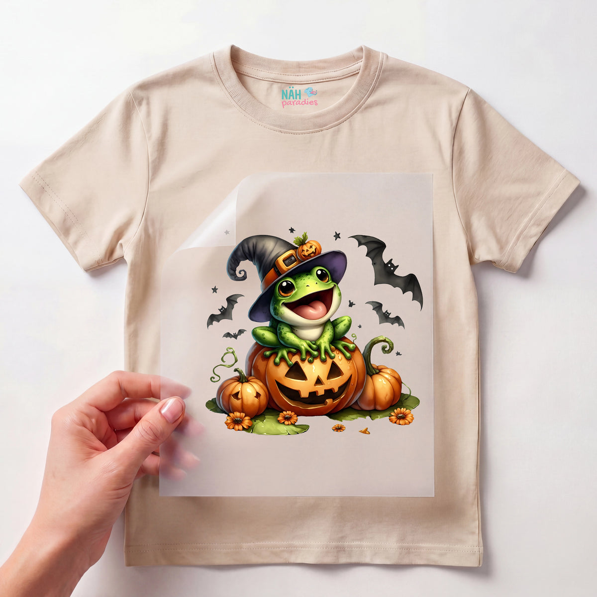 Bügelbild Frosch Zauberquak