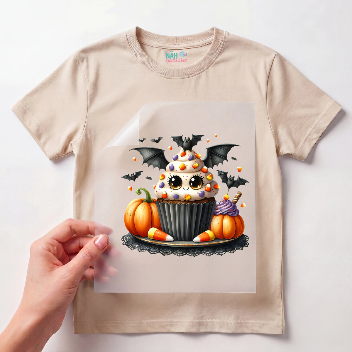 Bügelbild Fledermaus Cupcake Zuckertraum