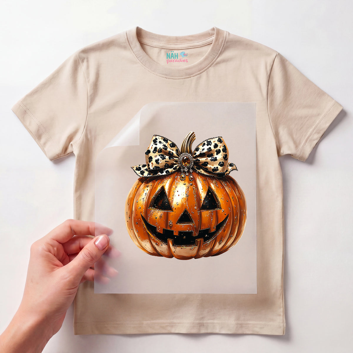 Bügelbild Glitter Pumpkin