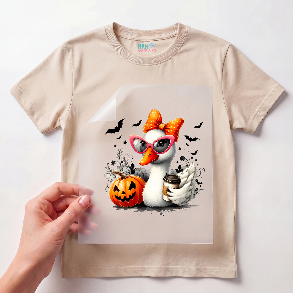 Bügelbild Halloween Gans Gisela