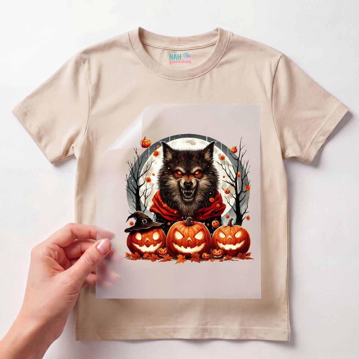 Bügelbild Werwolf Kürbisfluch