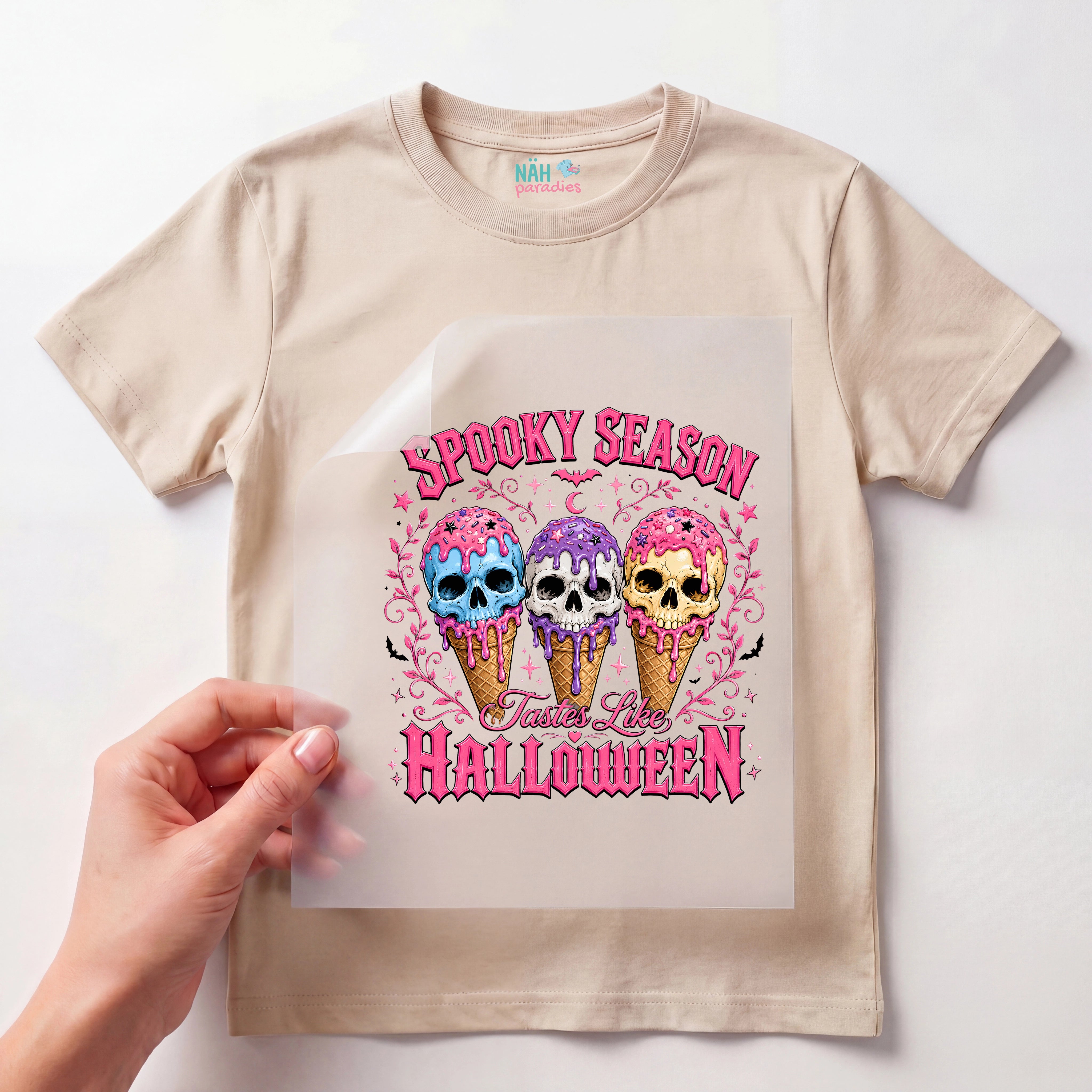 Bügelbild Spooky Season Eis