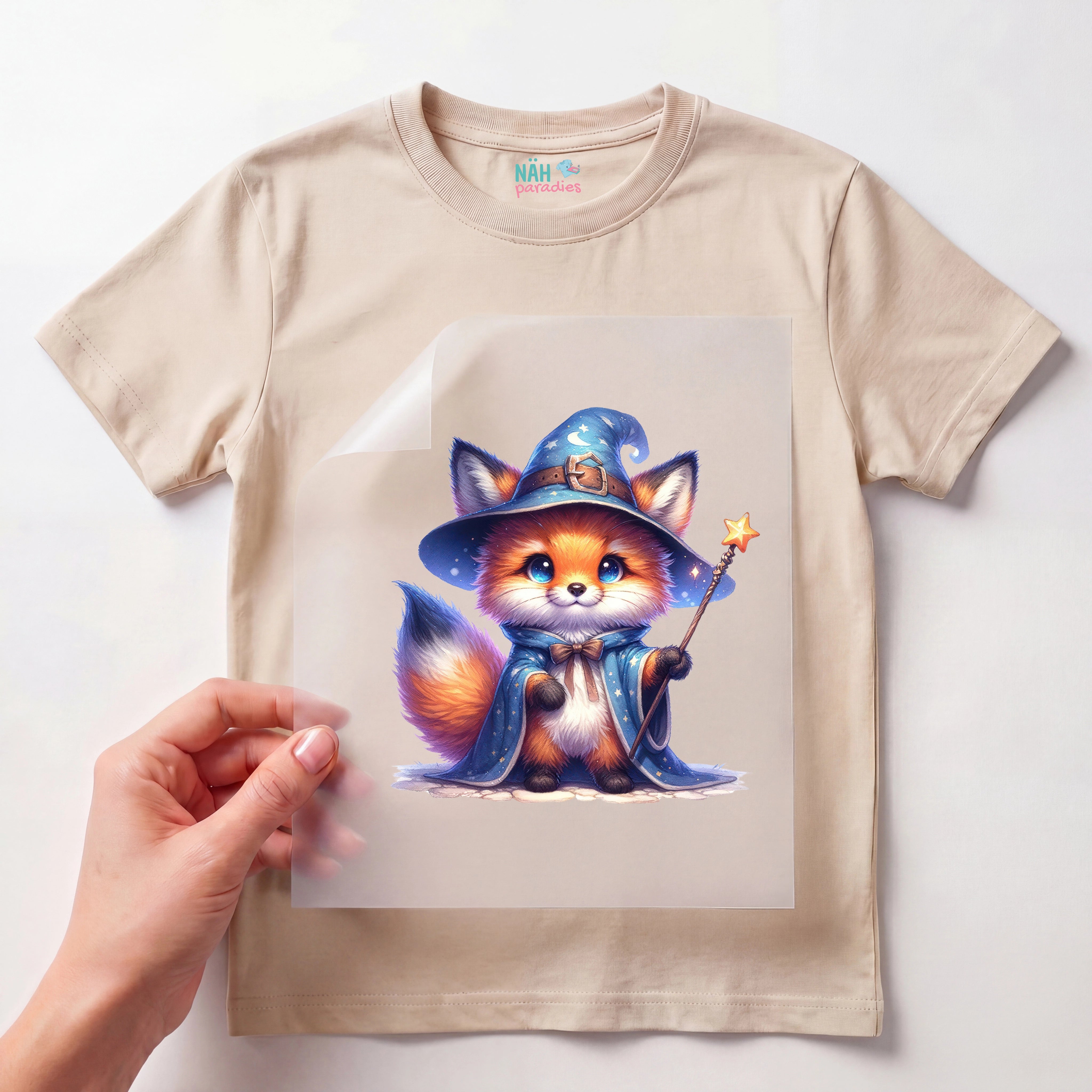 Bügelbild Fuchs Zauberer