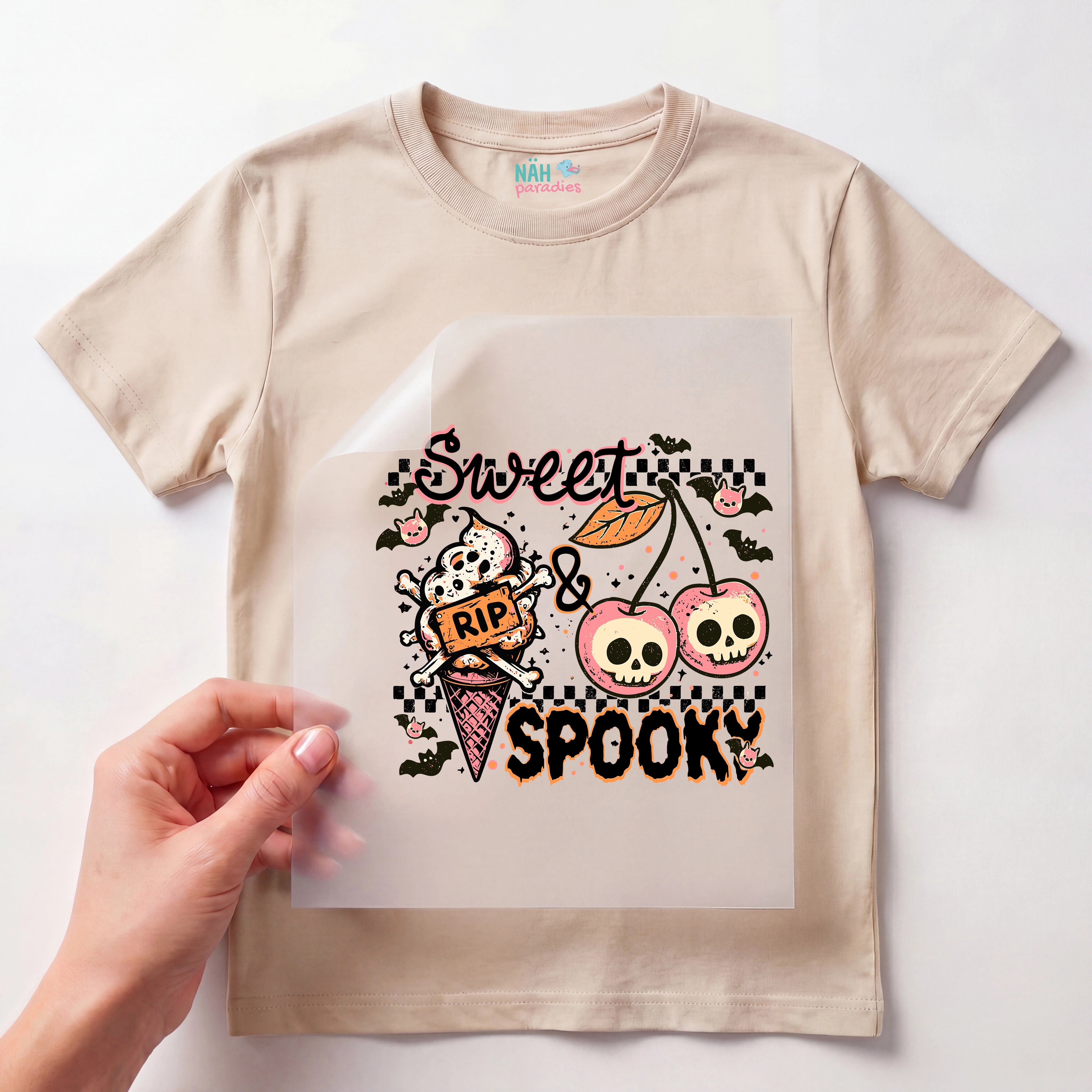 Bügelbild Sweet & Spooky Kirschen