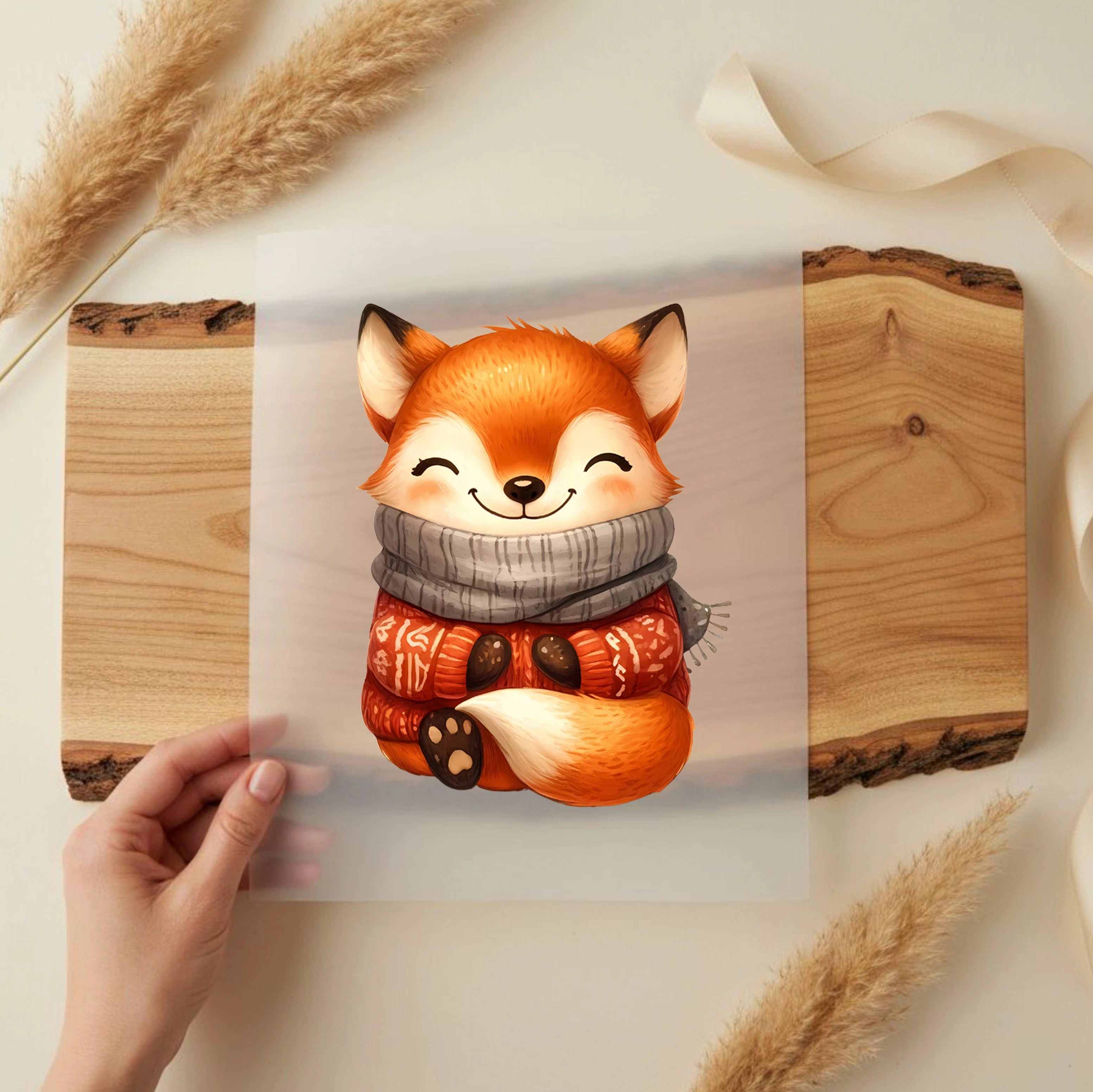 Bügelbild Fuchs Herbstfreund