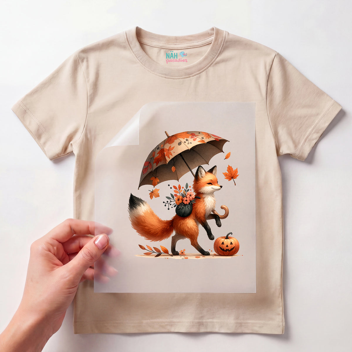 Bügelbild Kürbiszauber Fuchs