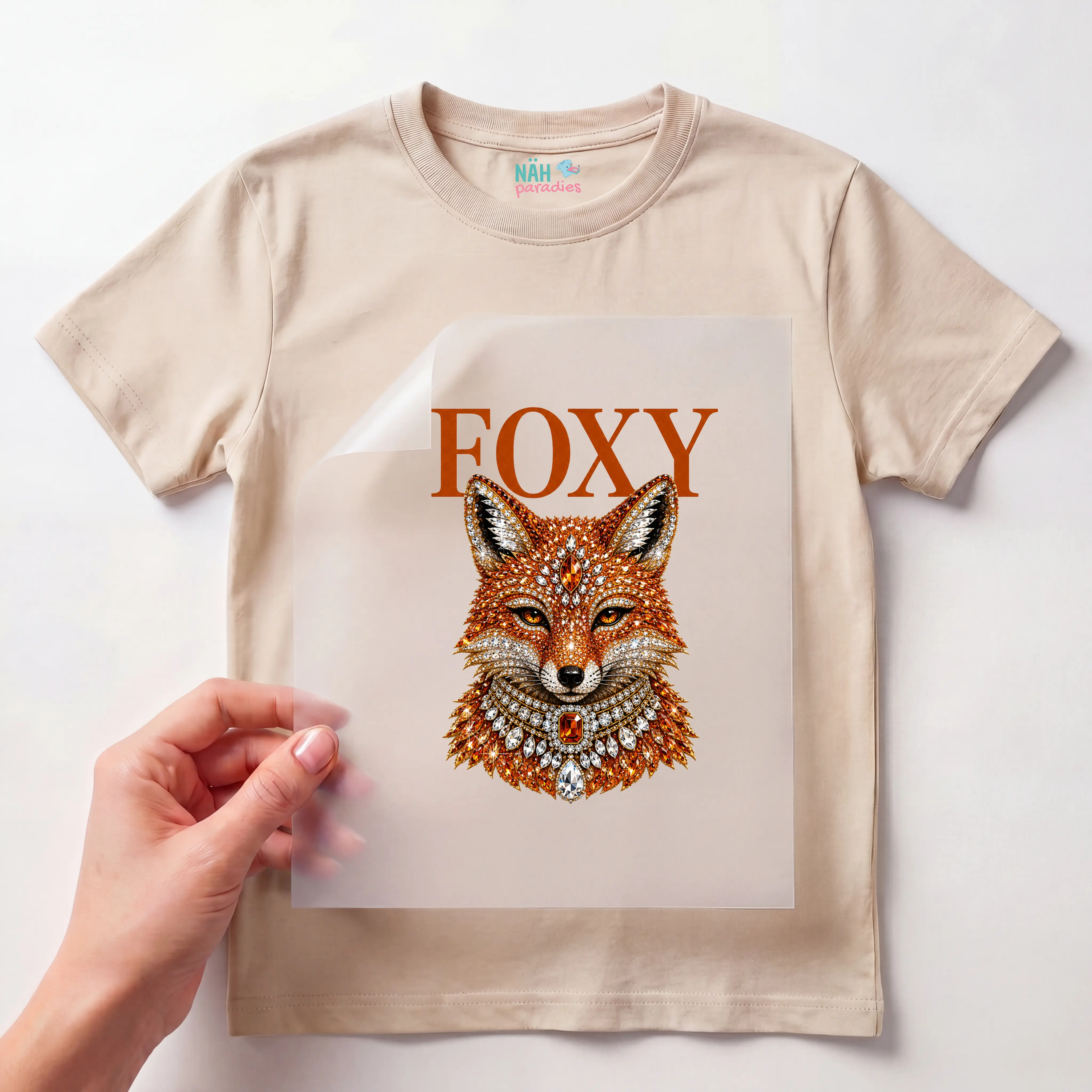 Bügelbild Fuchs Glamour "Foxy"