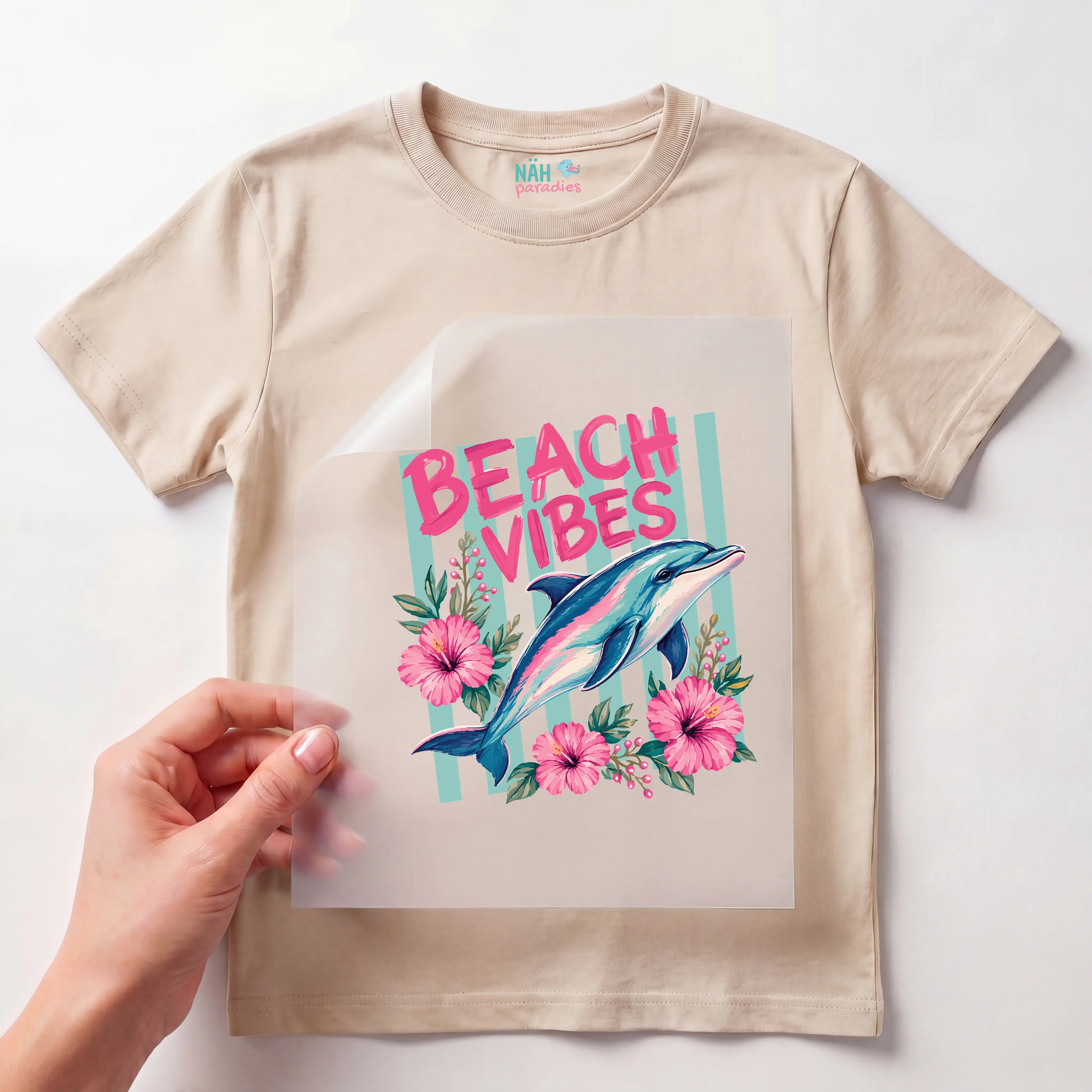 Bügelbild Delfin "Beach Vibes"