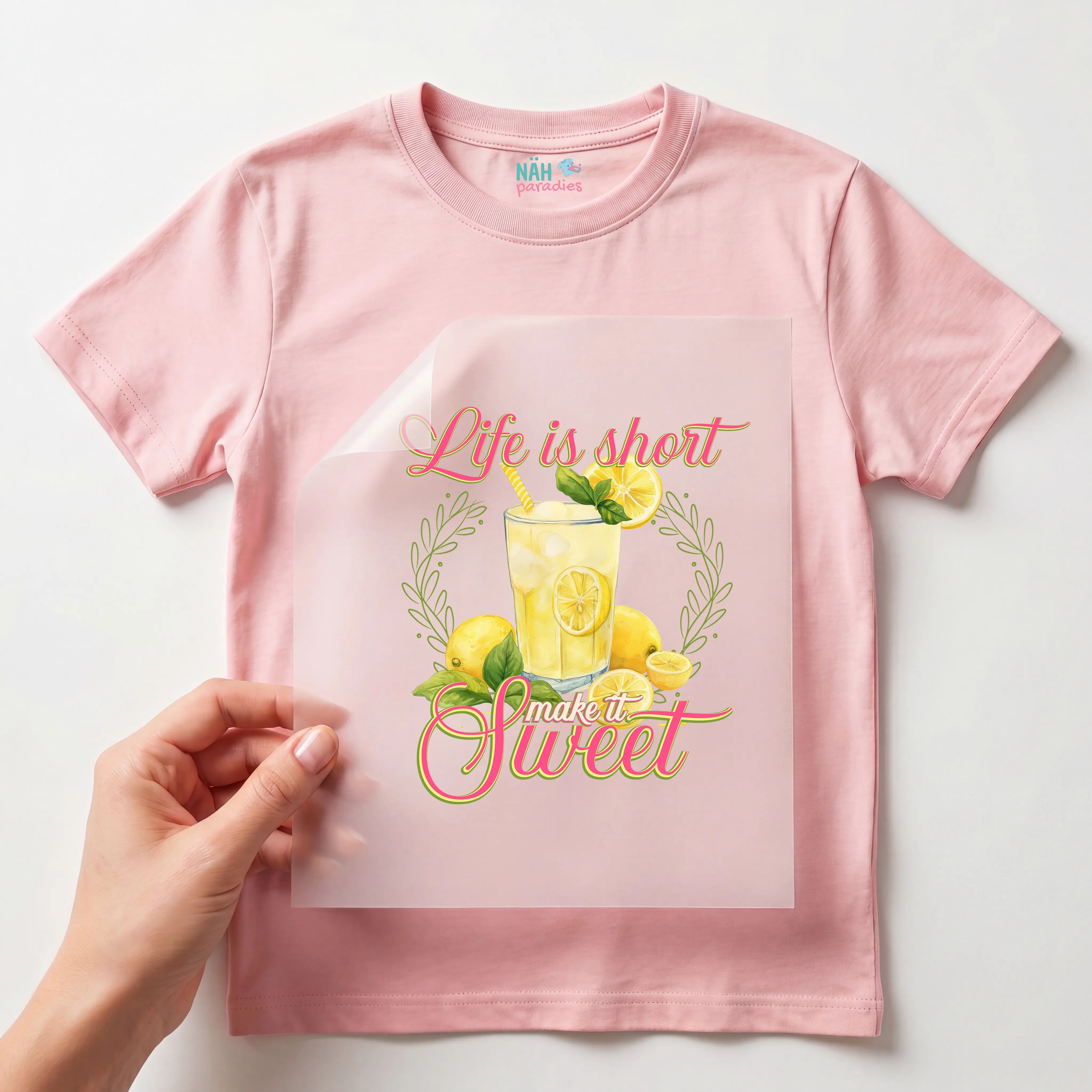 Bügelbild Life is Short Make it Sweet