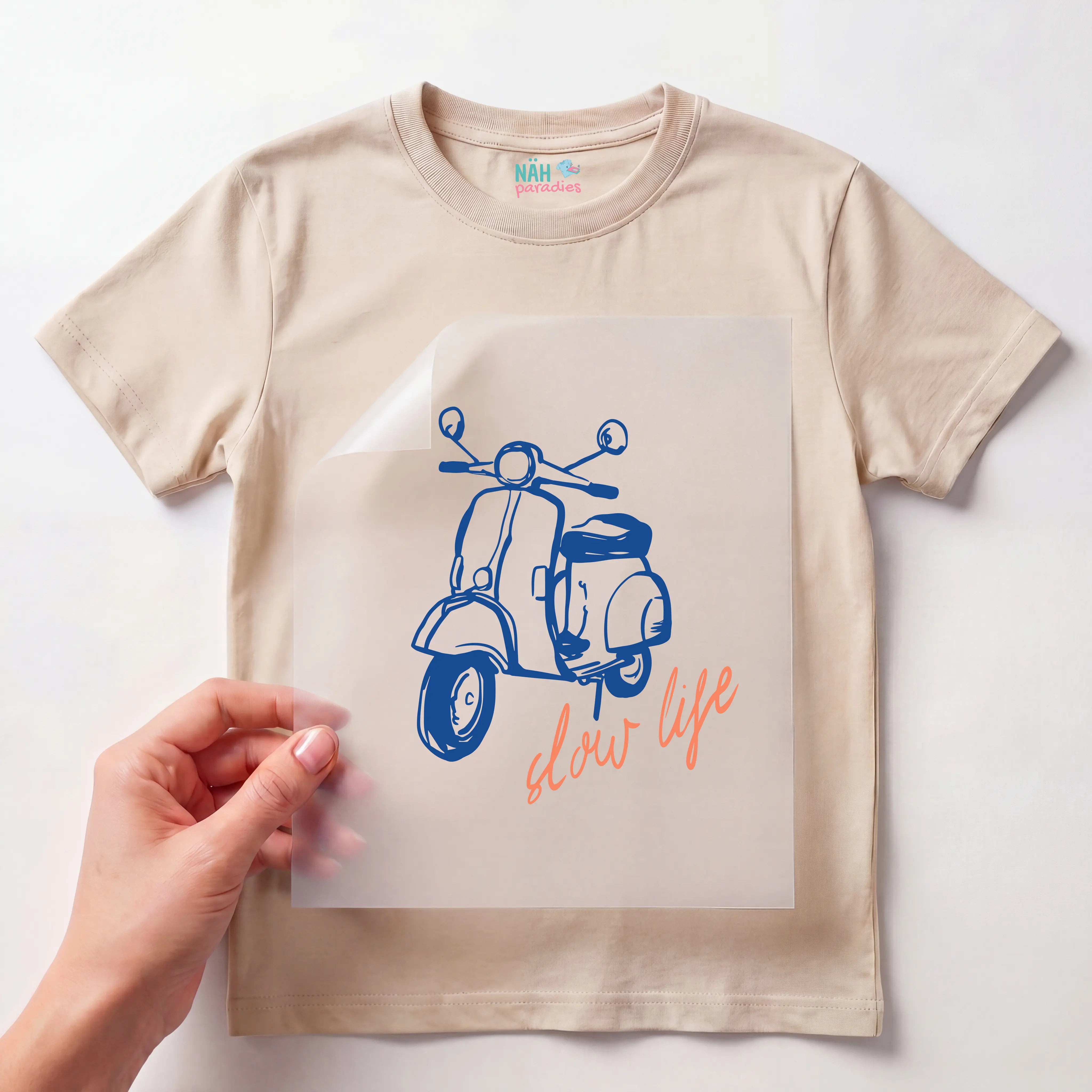 Bügelbild Vespa Slow Life