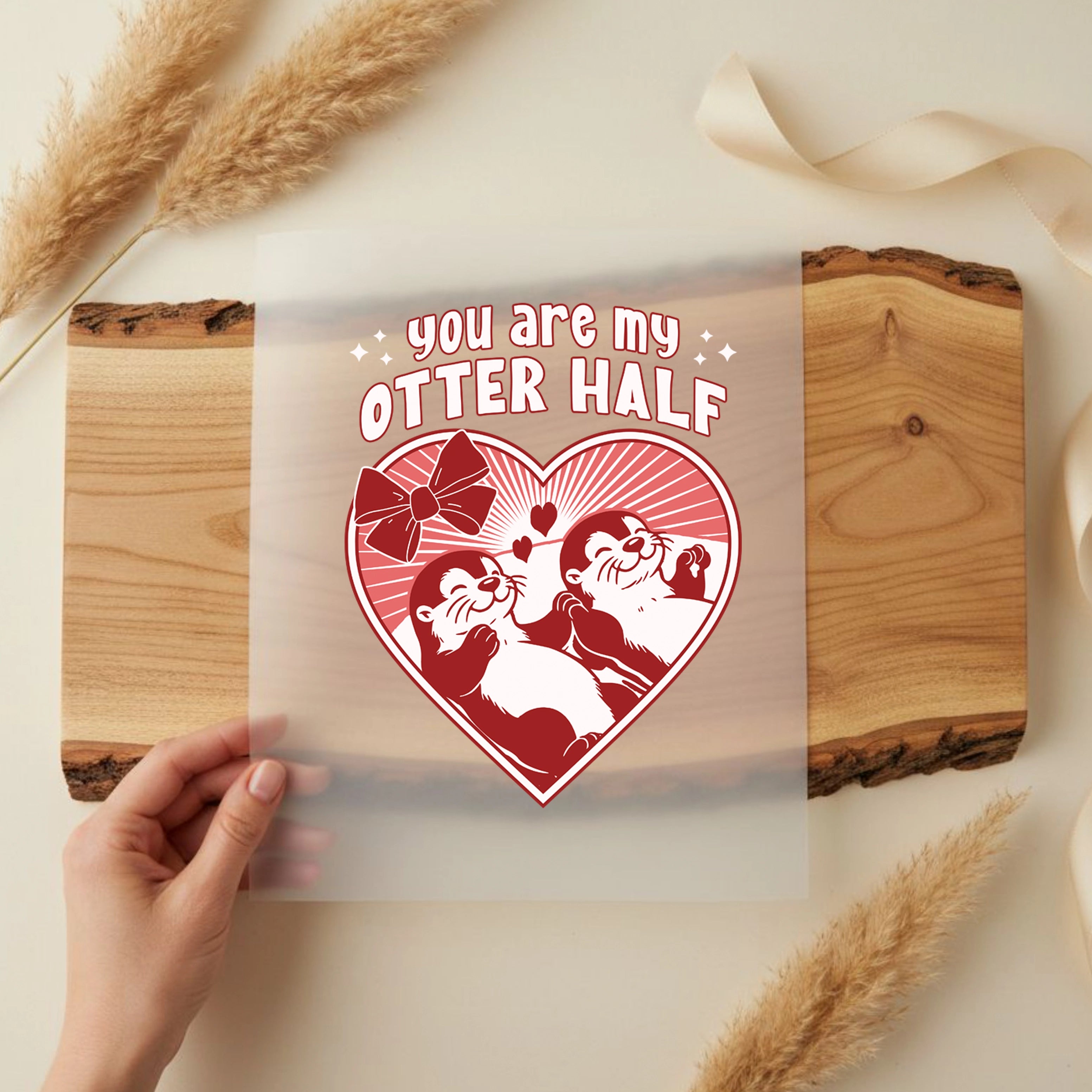 Bügelbild you are my otter half