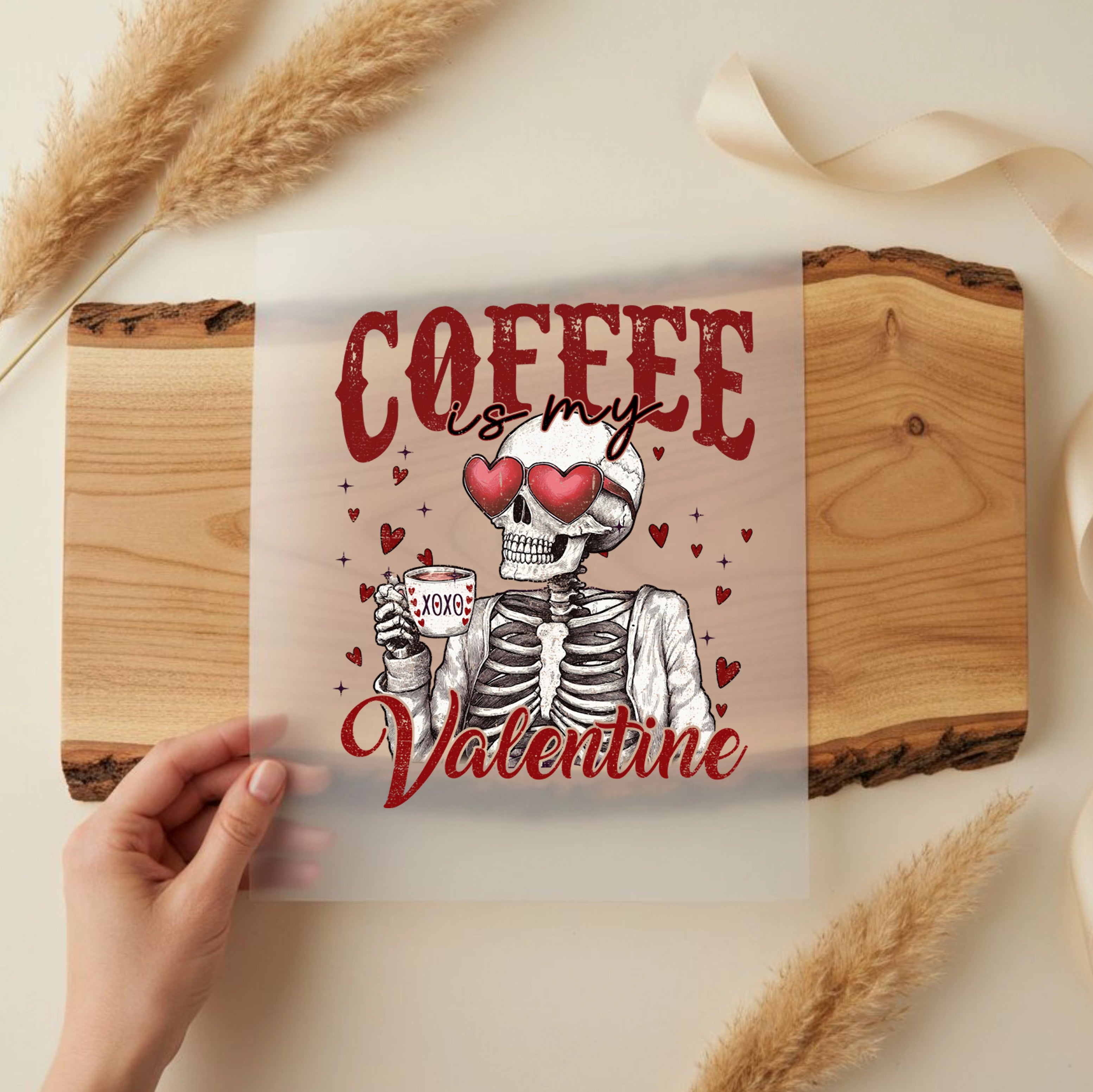 Bügelbild Coffee is my Valentine