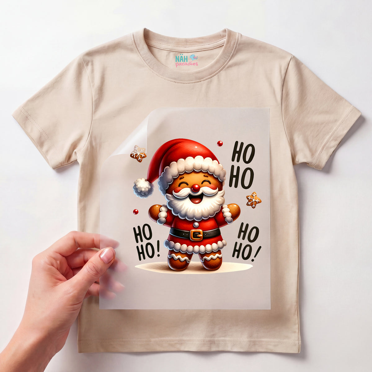 Bügelbild Knusper Weihnachtsmann