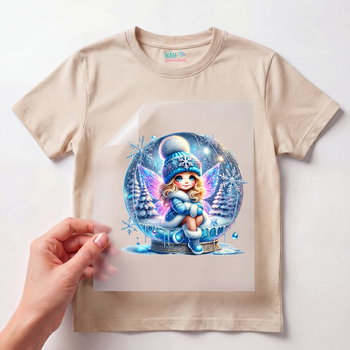 Bügelbild Eisfee Zauberkugel