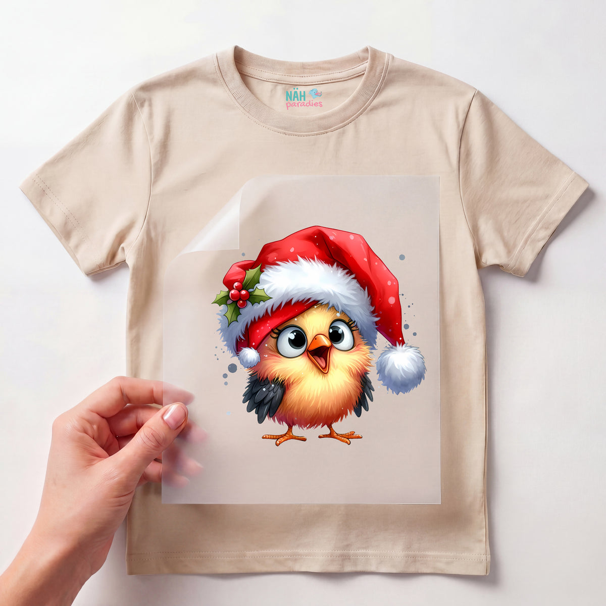 Bügelbild Küken Winterpieps