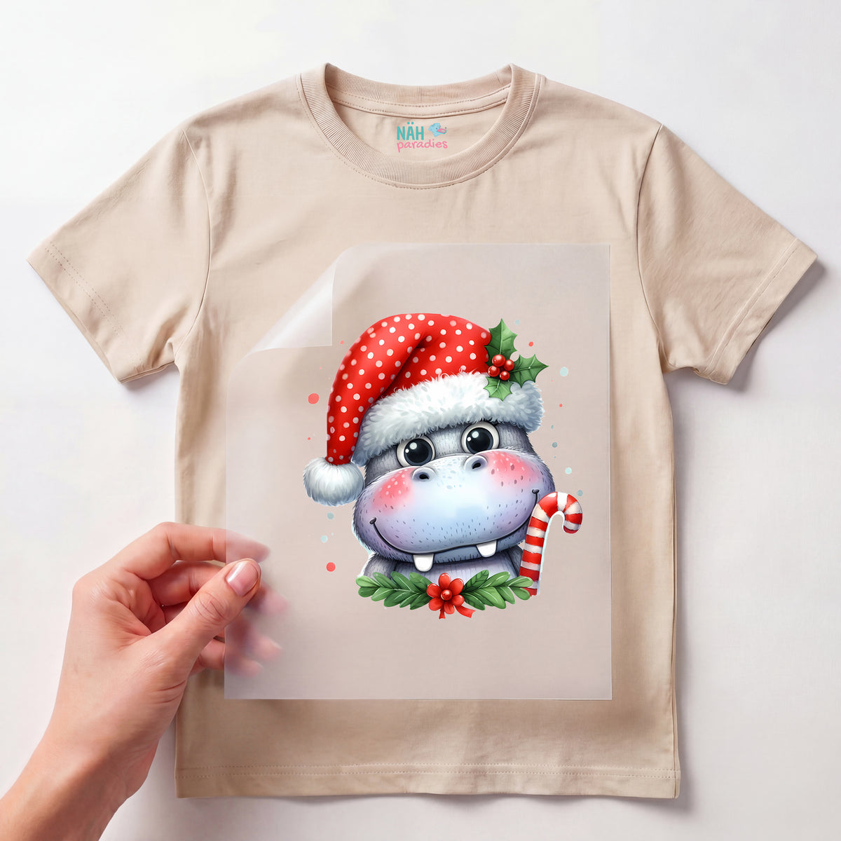 Bügelbild Nilpferd Candyjoy