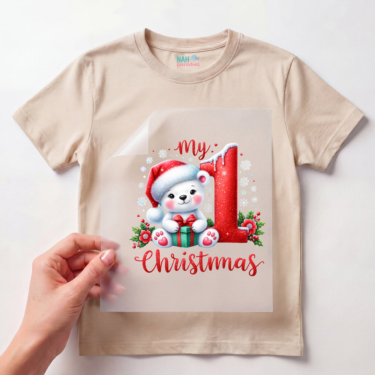 Bügelbild Mein 1. Weihnachten – Eisbärchen