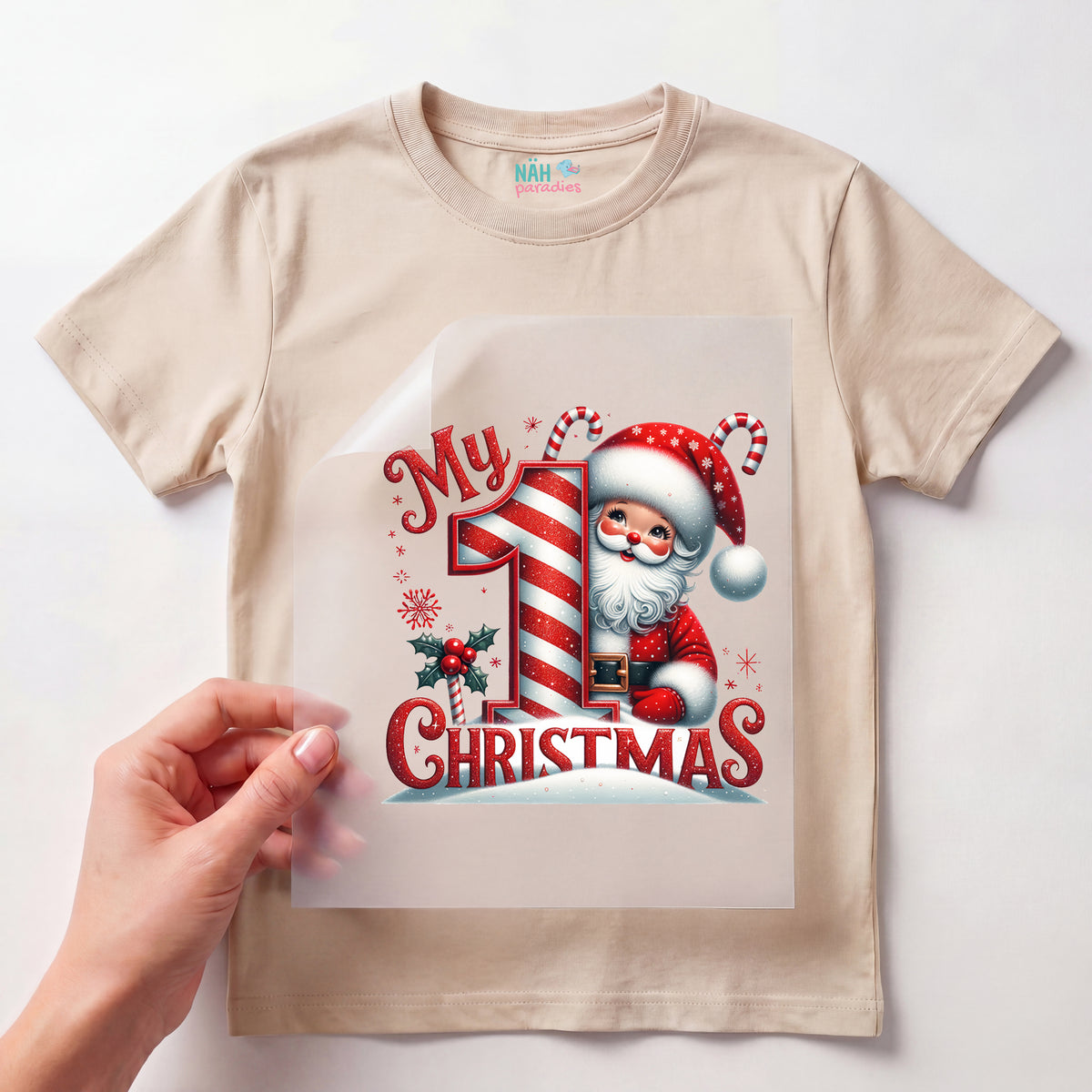 Bügelbild Mein 1. Weihnachten – Mini Santa