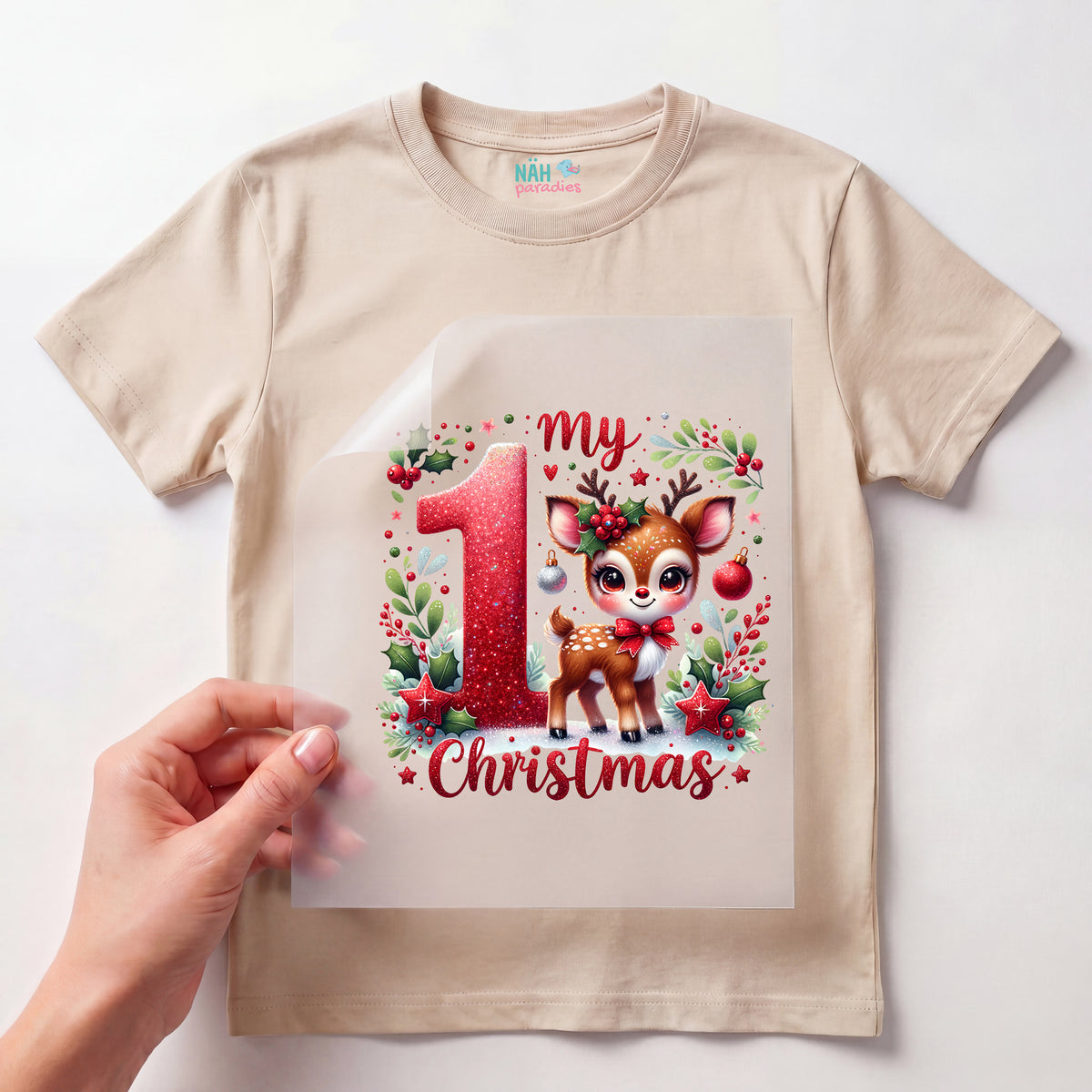 Bügelbild Mein 1. Weihnachten – Rudolph Baby
