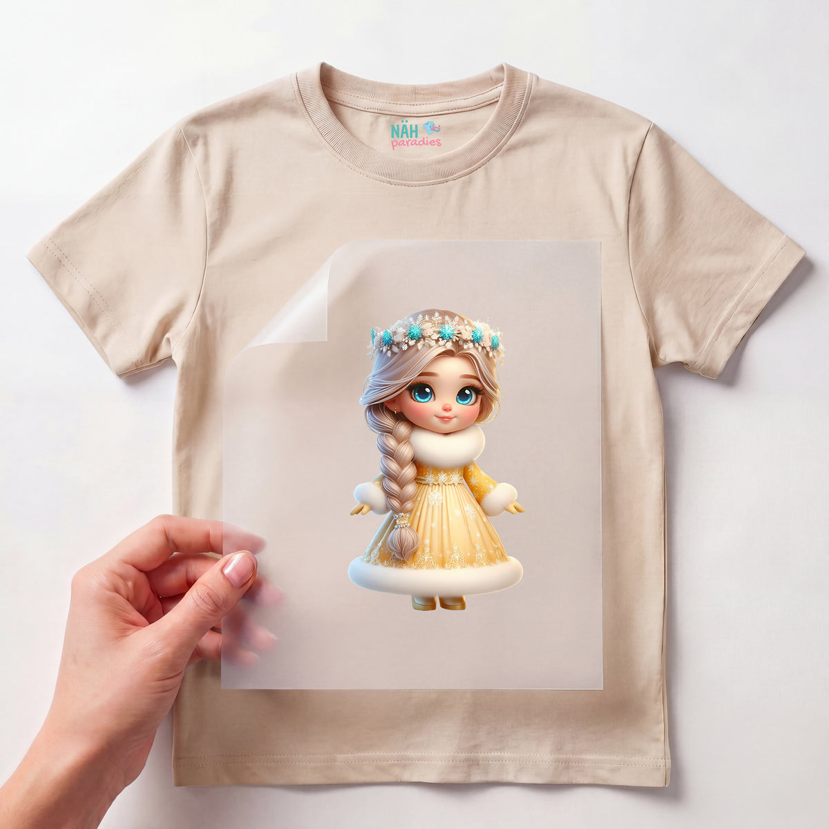 Bügelbild Winter Prinzessin Sunshine