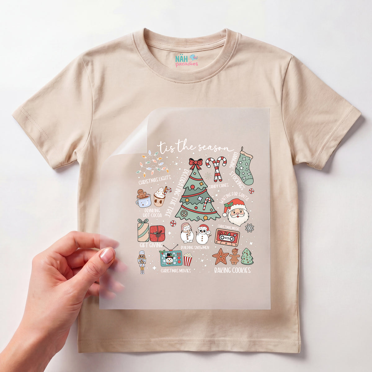 Bügelbild Weihnachts Tradition