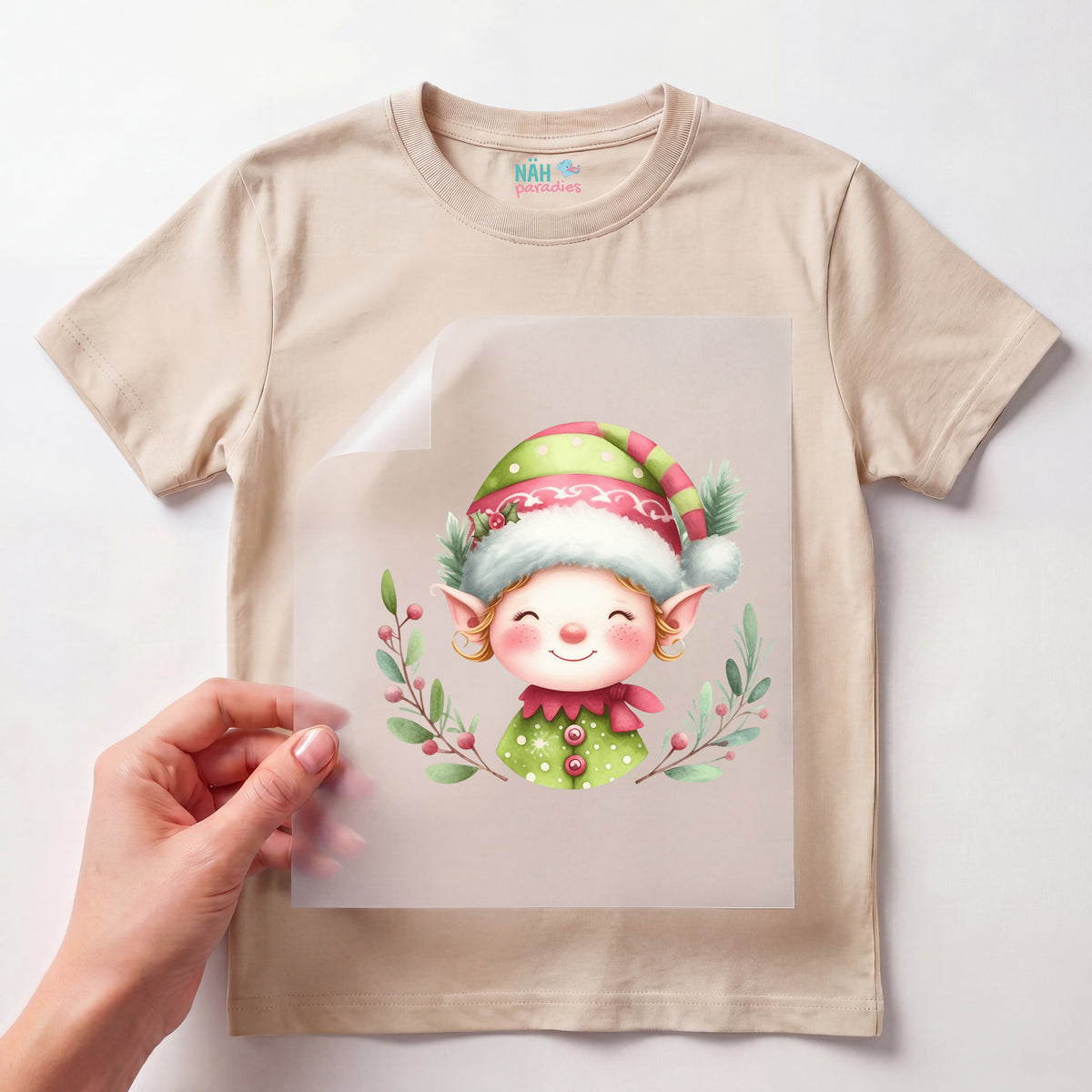 Bügelbild Weihnachts Elf Jolly