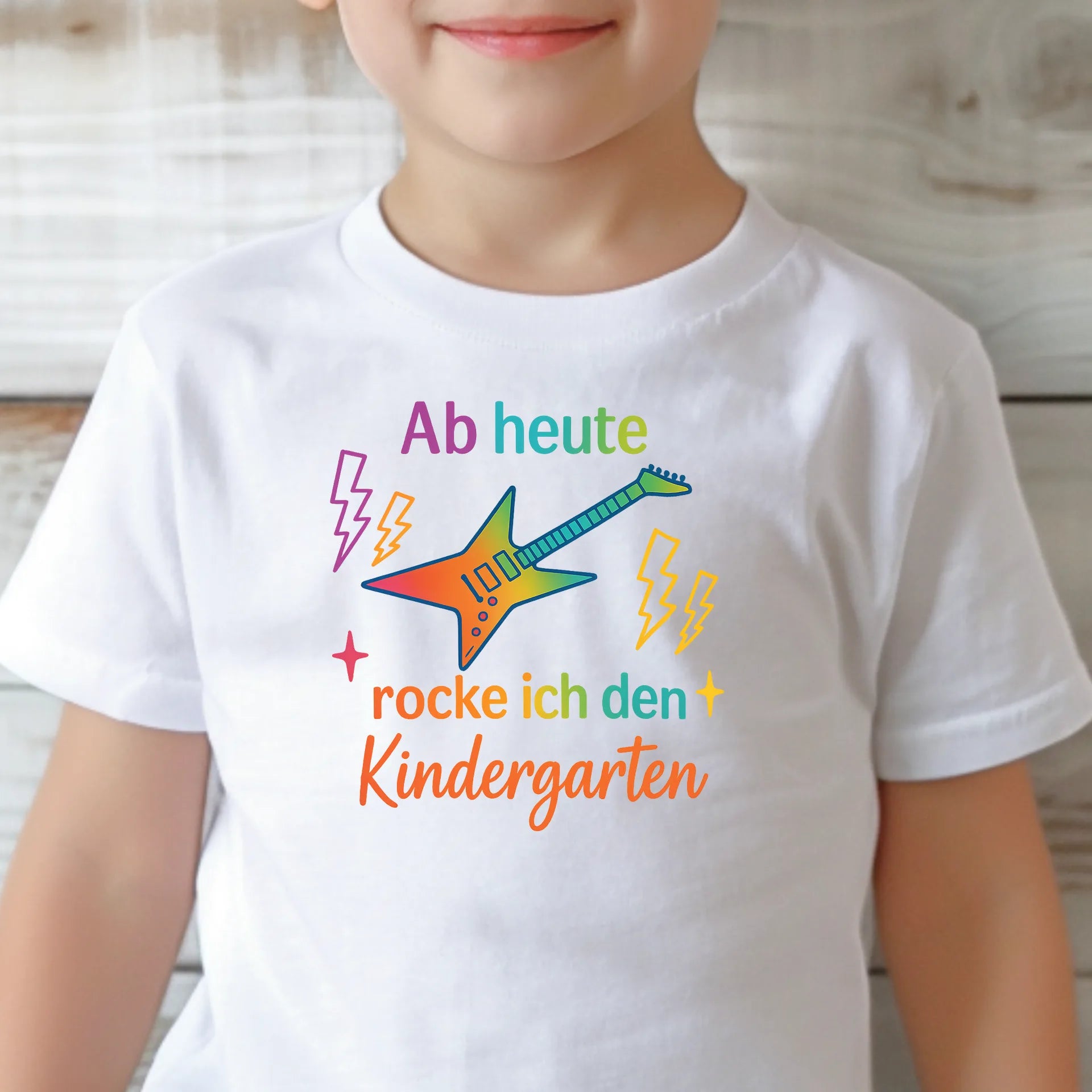 Bügelbild Ab heute rocke ich den Kindergarten - S