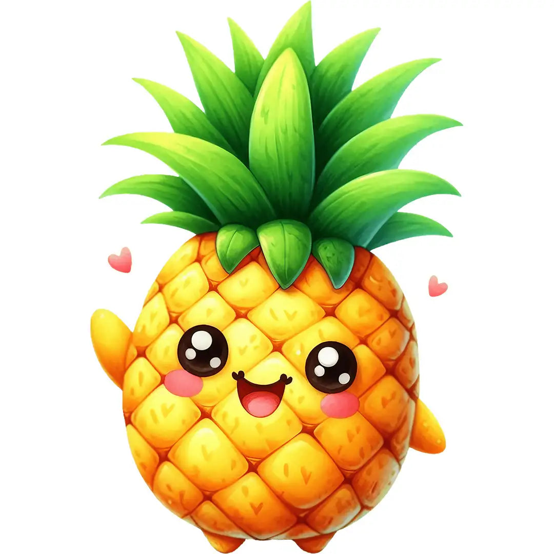Bügelbild Ananas Fruchtzauber Pina - S