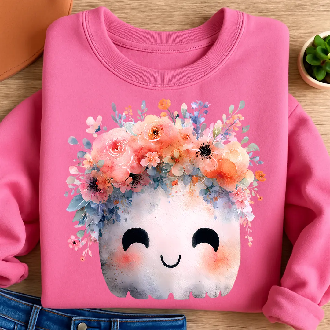 Bügelbild Aquarell Geistchen Flora