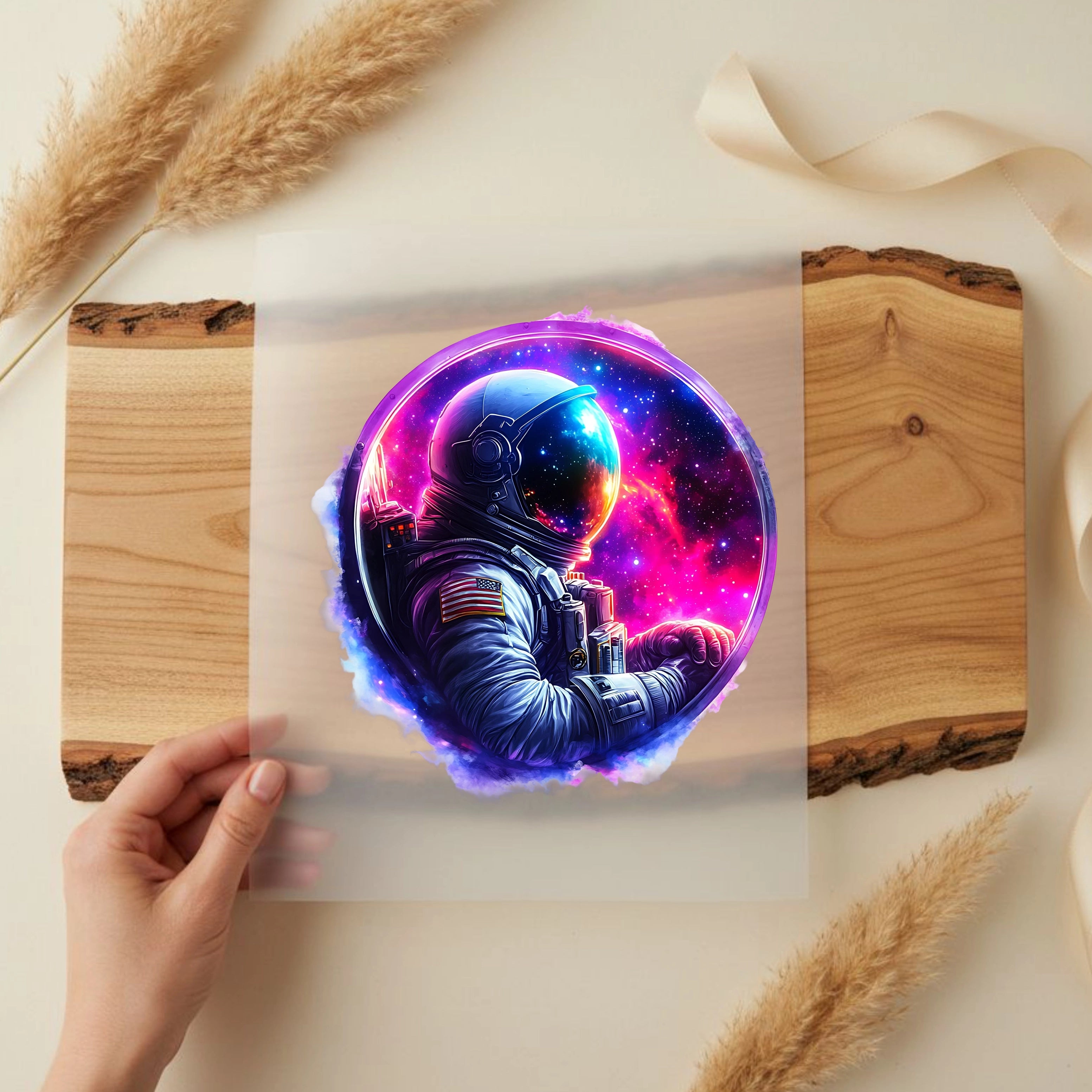 Bügelbild Astronaut Galaxievision